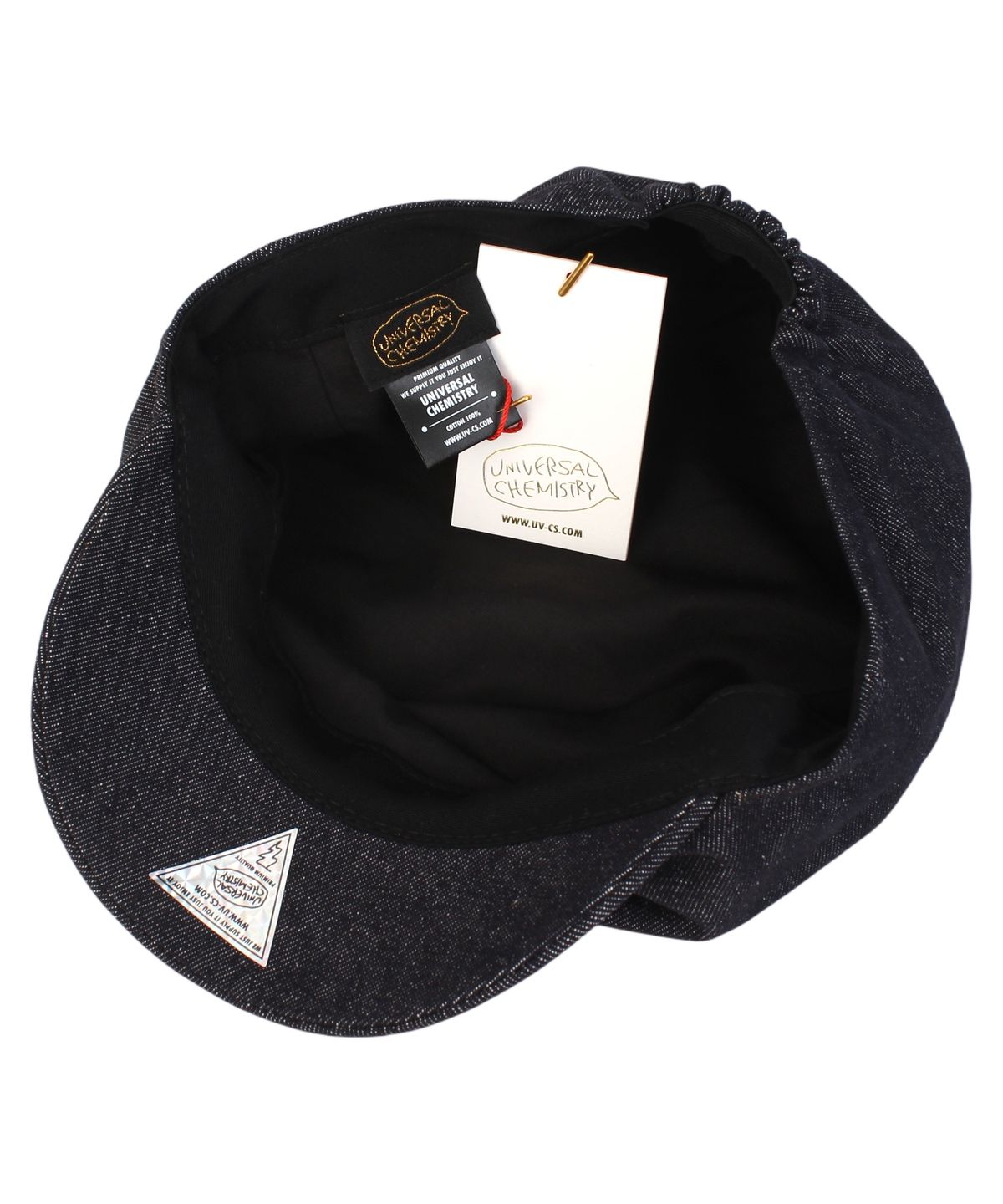 유니버셜 케미스트리(UNIVERSAL CHEMISTRY) Denim Banding Riding Cap 승마모자