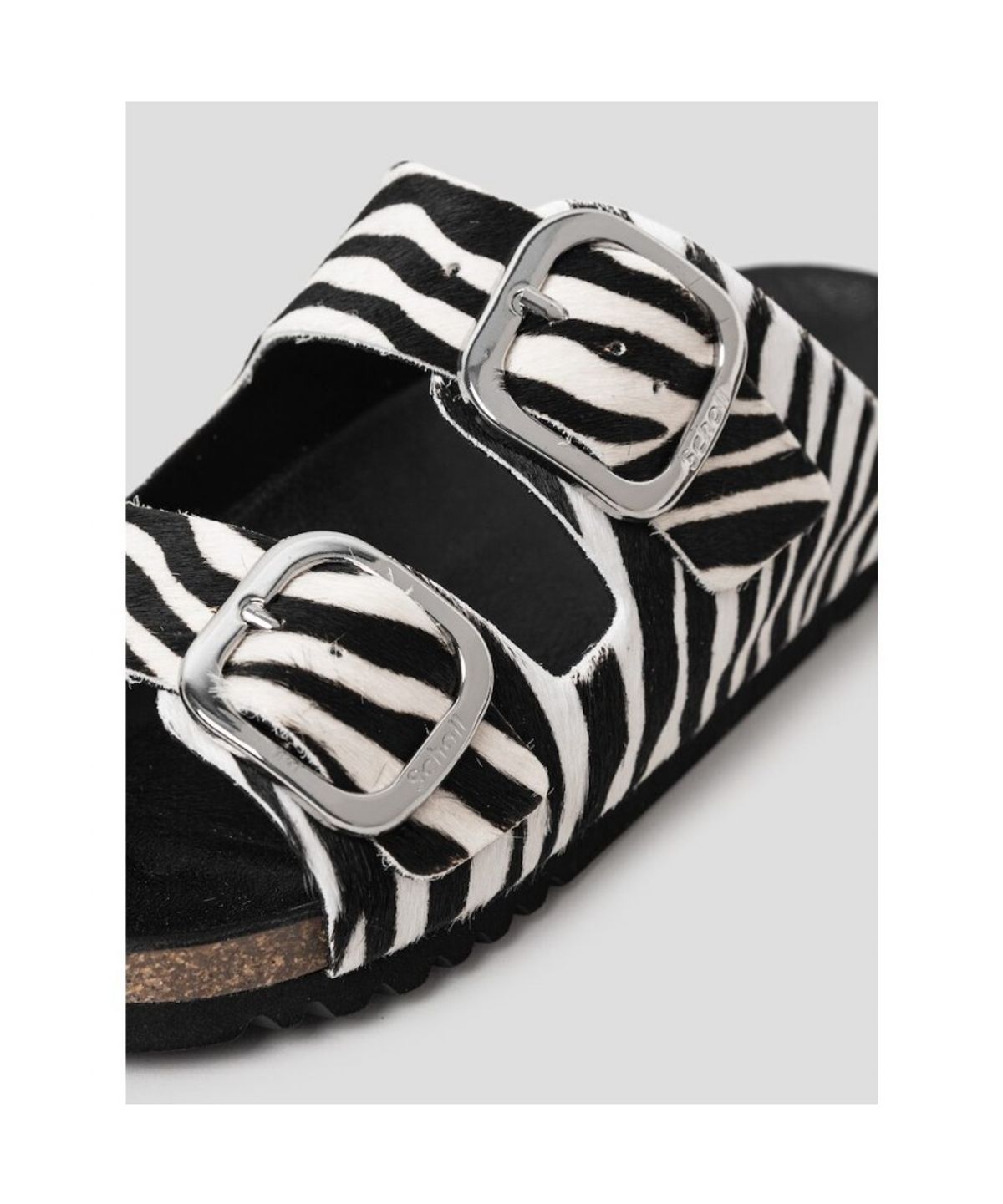 숄(SCHOLL) (WOMEN) 투스트랩 코르크 샌들  화이트 (HH64K2C131)