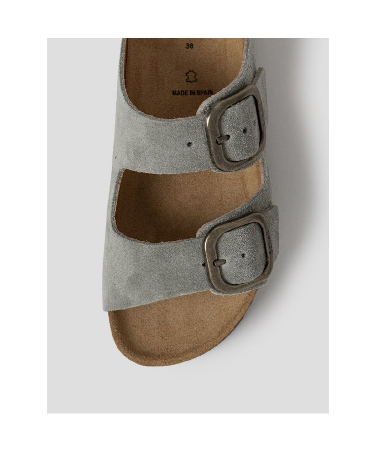 숄(SCHOLL) (WOMEN) 투스트랩 코르크 샌들  그린 (HH64K2C13M)