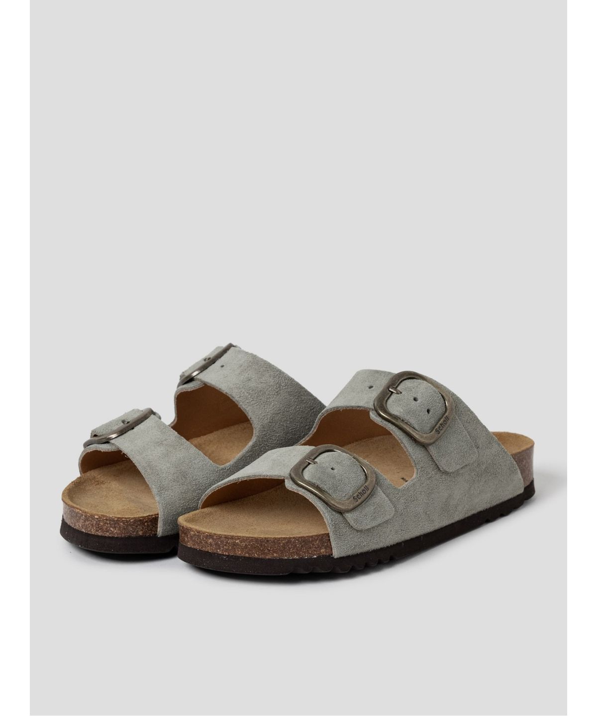 숄(SCHOLL) (WOMEN) 투스트랩 코르크 샌들  그린 (HH64K2C13M)