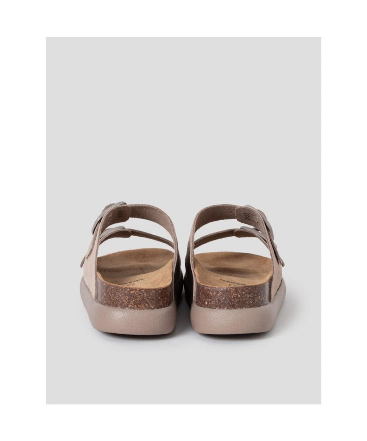 숄(SCHOLL) (WOMEN) 투스트랩 청키 코르크 샌들  옐로이시 브라운 (HH64K2C15B)