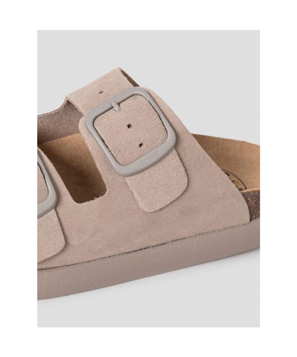 숄(SCHOLL) (WOMEN) 투스트랩 청키 코르크 샌들  옐로이시 브라운 (HH64K2C15B)