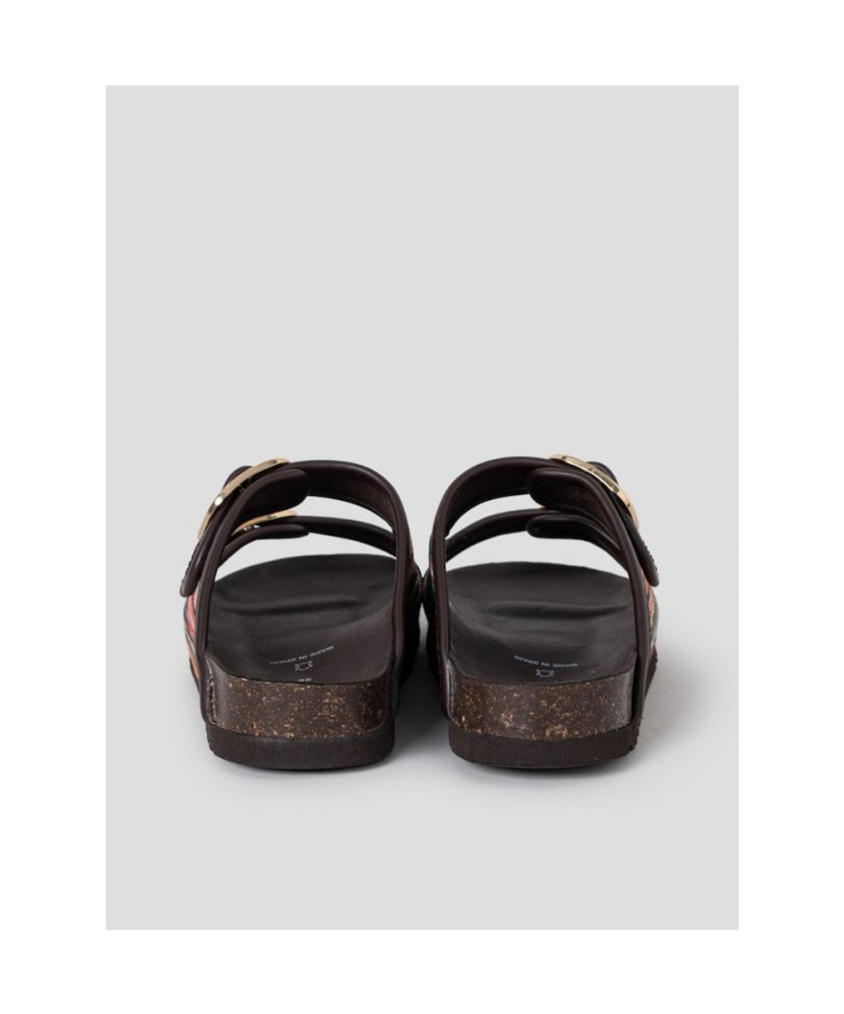 숄(SCHOLL) (WOMEN) 투스트랩 패턴 코르크 샌들  브릭 (HH64K2C23C)