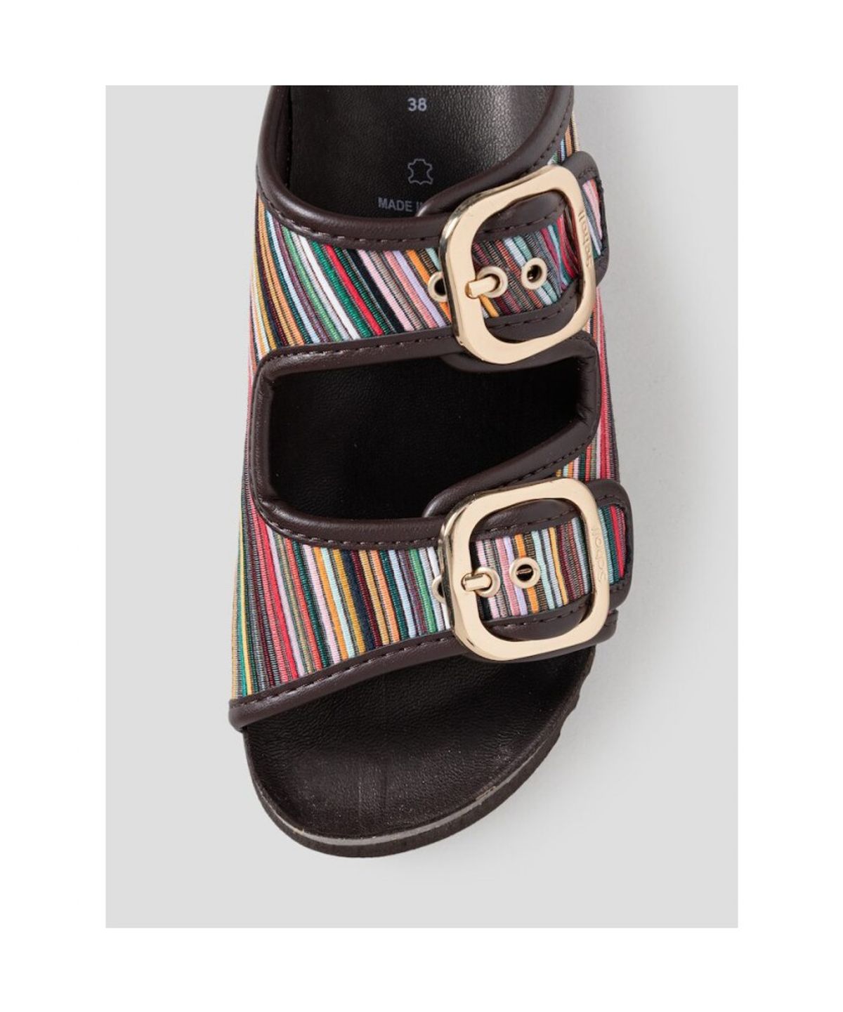 숄(SCHOLL) (WOMEN) 투스트랩 패턴 코르크 샌들  브릭 (HH64K2C23C)