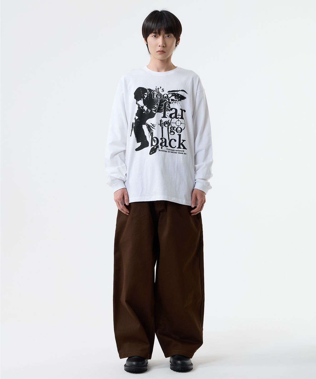 낫띵이즈베럴댄미(NOTHINGISBETTERTHANME) VINTAGE ARTWORK LONG SLEEVE_white