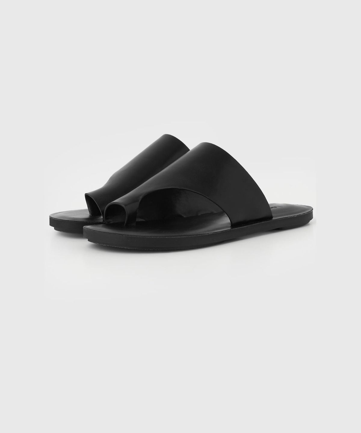 룩캐스트(LOOKAST) 베일 토 포스트 슬라이드_블랙 / VEIL TOE POST SLIDE _BLACK