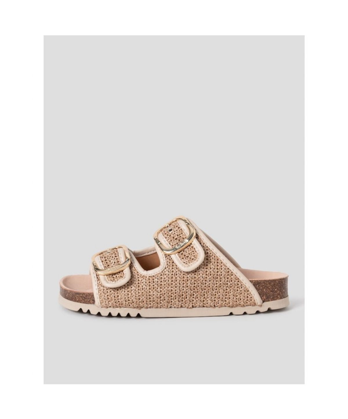 숄(SCHOLL) (WOMEN) 투스트랩 라피아 코르크 샌들  베이지 (HH64K2C24A)