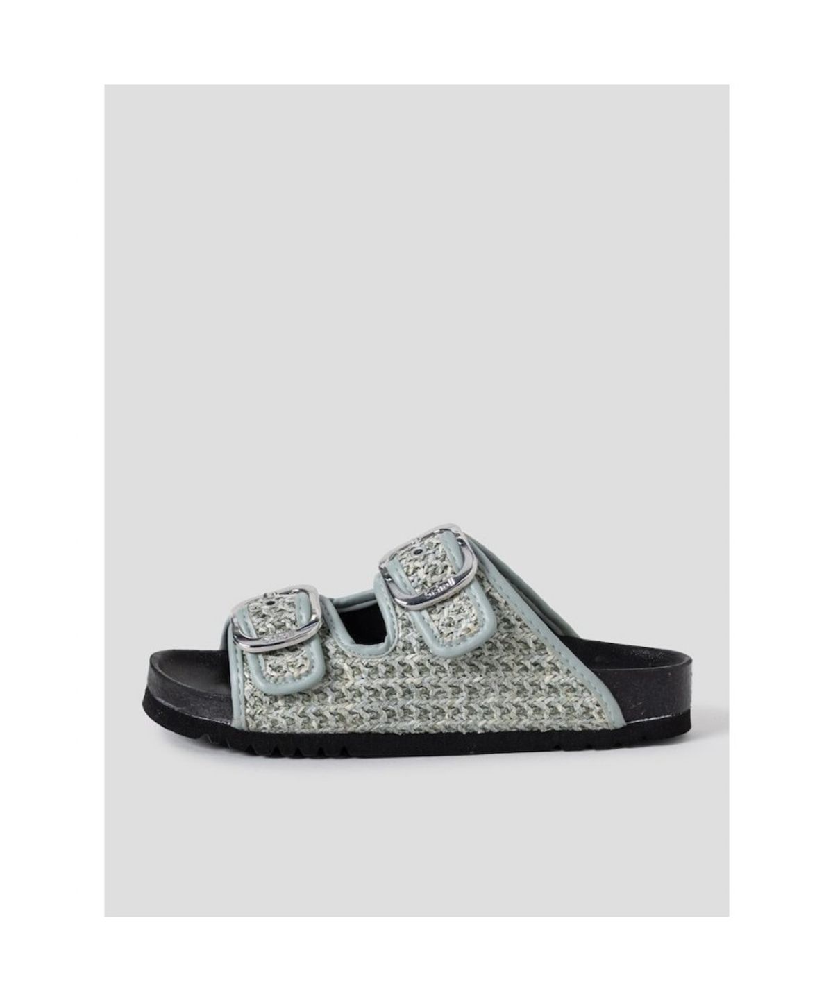 숄(SCHOLL) (WOMEN) 투스트랩 라피아 코르크 샌들  그린 (HH64K2C24M)
