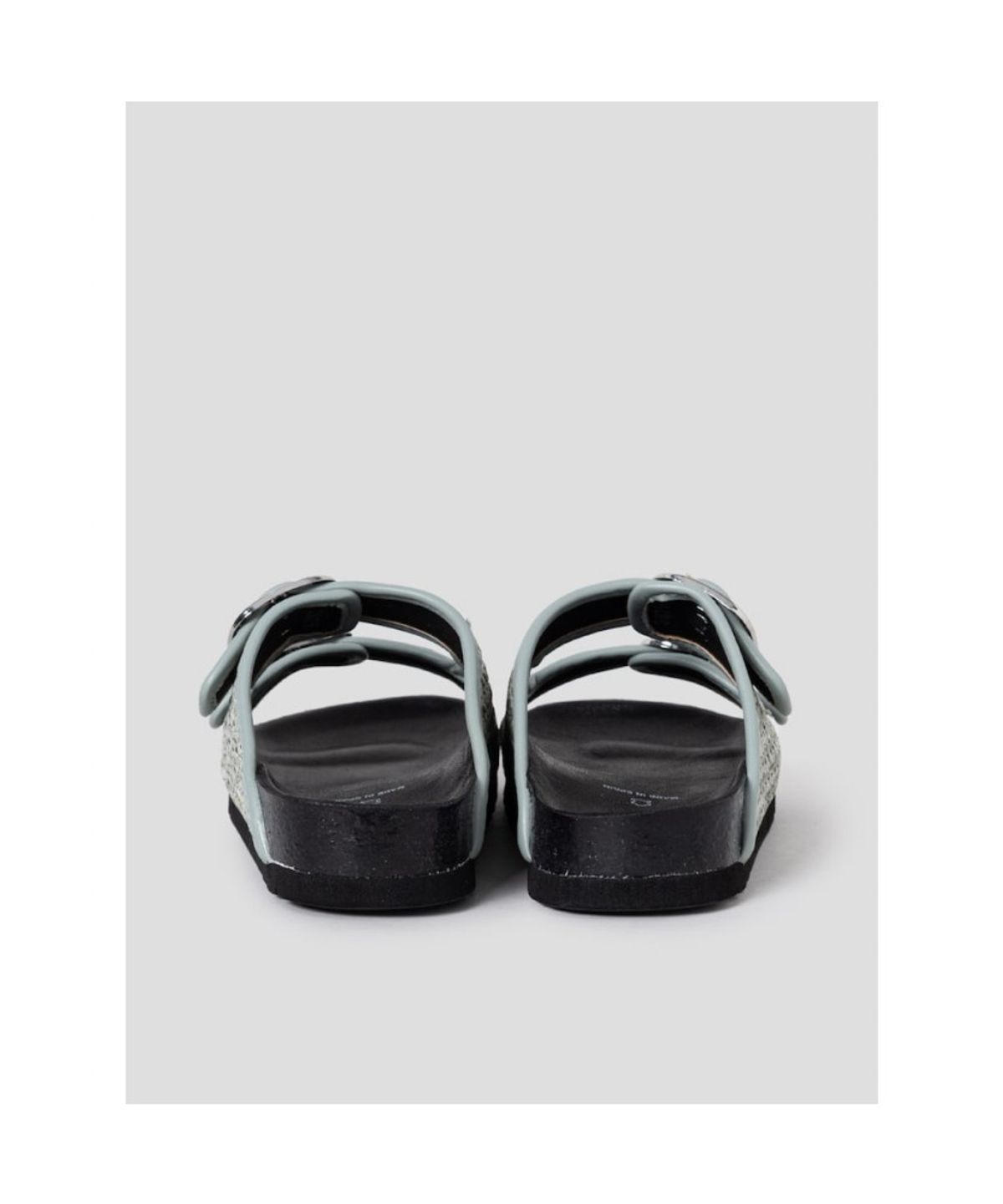 숄(SCHOLL) (WOMEN) 투스트랩 라피아 코르크 샌들  그린 (HH64K2C24M)