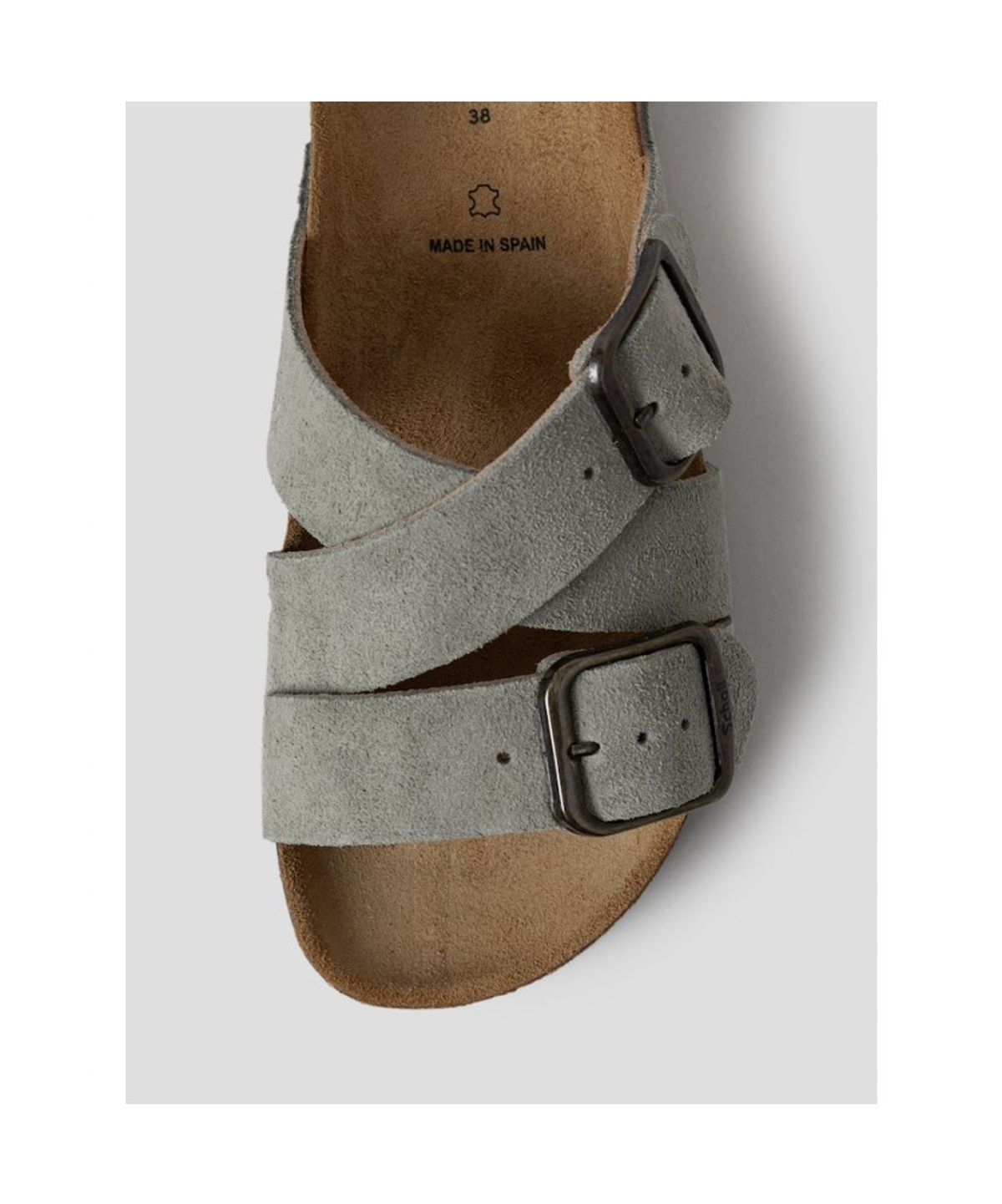 숄(SCHOLL) (WOMEN) 멀티스트랩 코르크 샌들  그린 (HH64K2C26M)