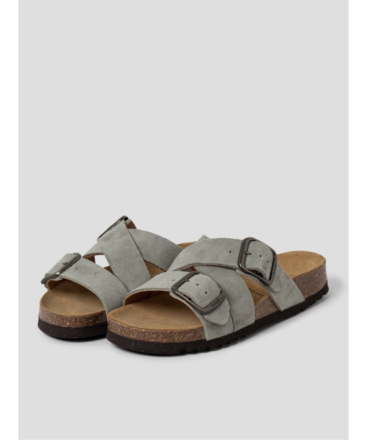숄(SCHOLL) (WOMEN) 멀티스트랩 코르크 샌들  그린 (HH64K2C26M)