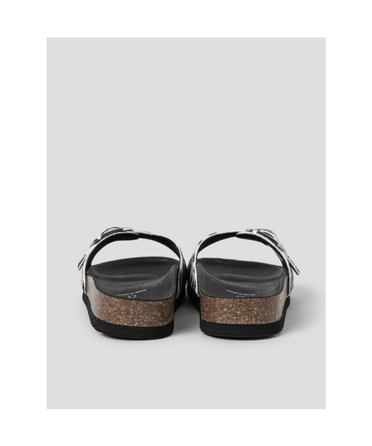 숄(SCHOLL) (WOMEN) 원스트랩 코르크 샌들  화이트 (HH64K2C401)