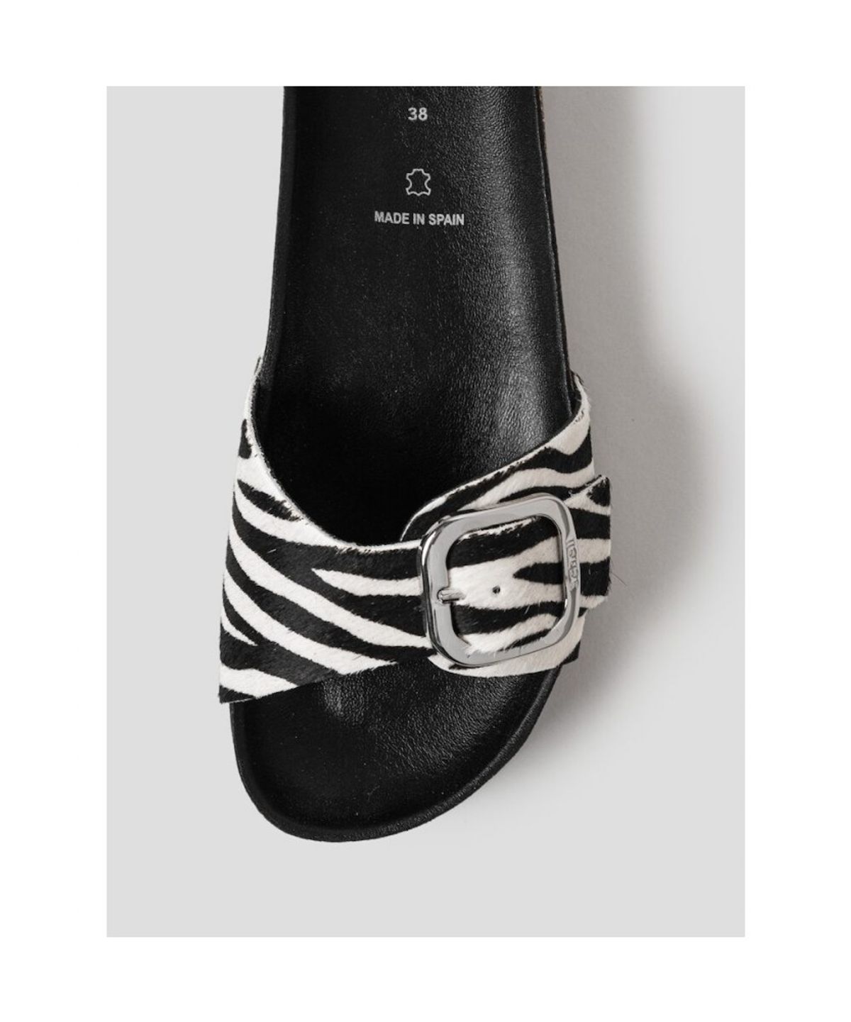 숄(SCHOLL) (WOMEN) 원스트랩 코르크 샌들  화이트 (HH64K2C401)