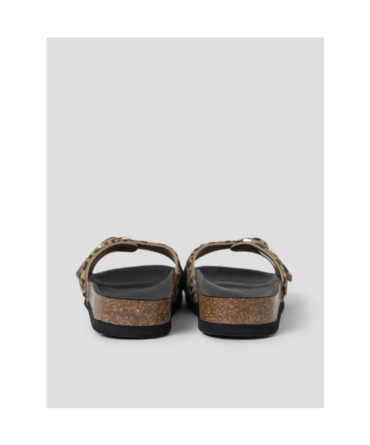 숄(SCHOLL) (WOMEN) 원스트랩 코르크 샌들  브라운 (HH64K2C40D)
