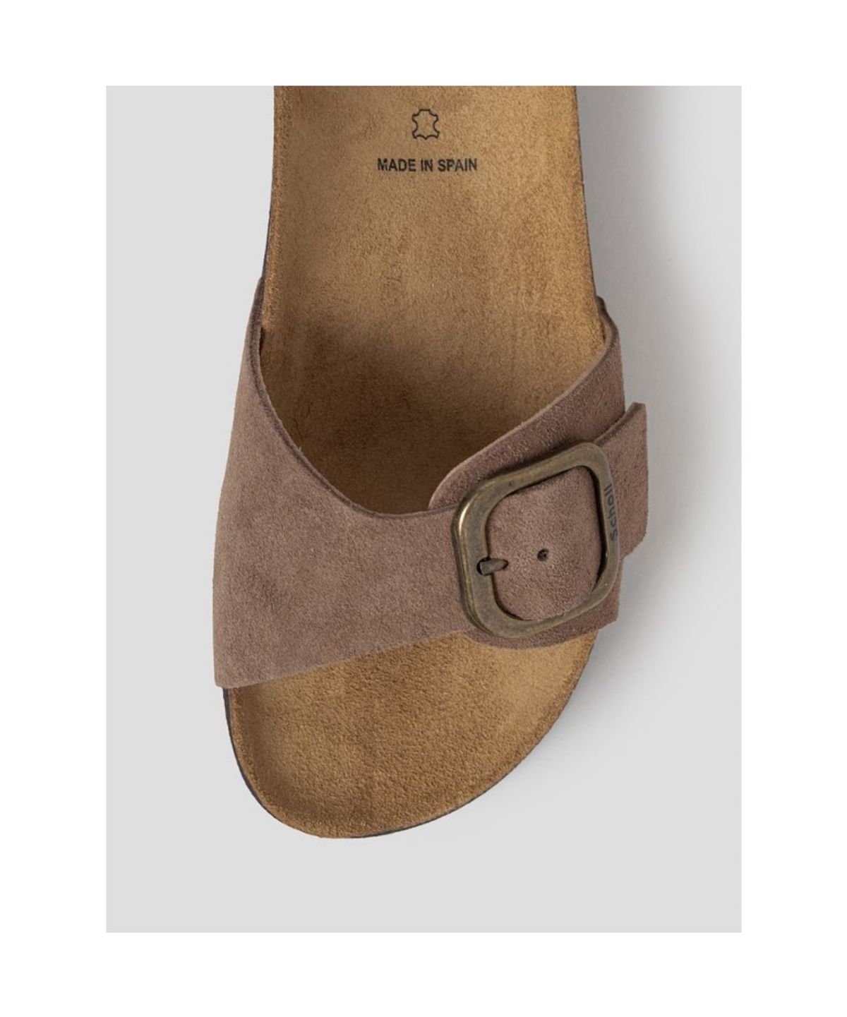 숄(SCHOLL) (WOMEN) 원스트랩 코르크 샌들  브라운 (HH64K2C41D)
