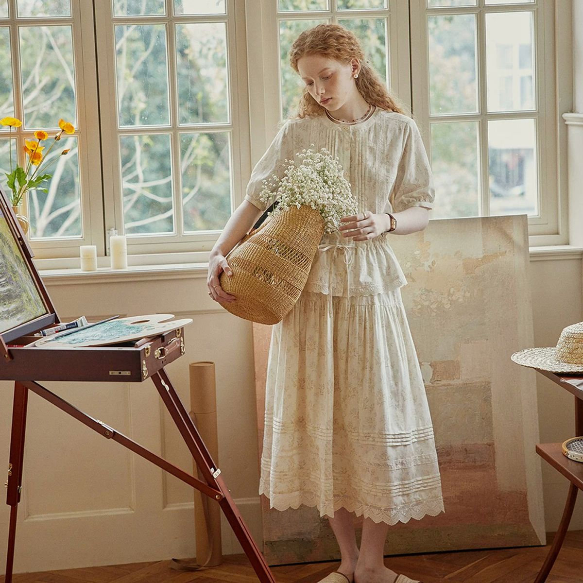 프라우드 마리(PROUD MARY) PM_Feminine floral blouse
