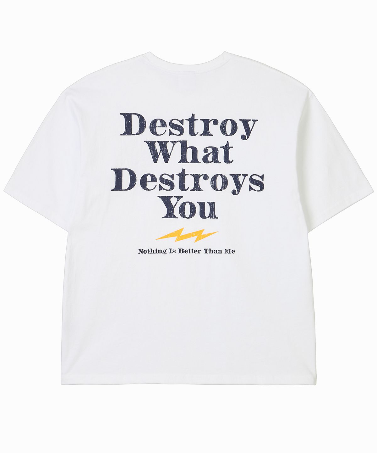 낫띵이즈베럴댄미(NOTHINGISBETTERTHANME) DESTROY TEE_white