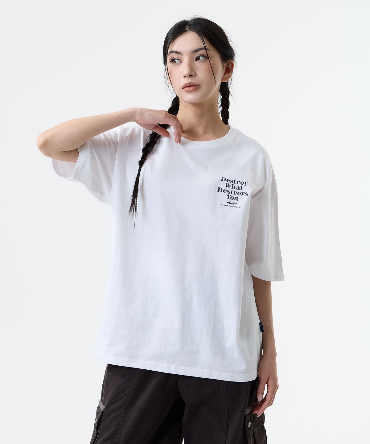 낫띵이즈베럴댄미(NOTHINGISBETTERTHANME) DESTROY TEE_white