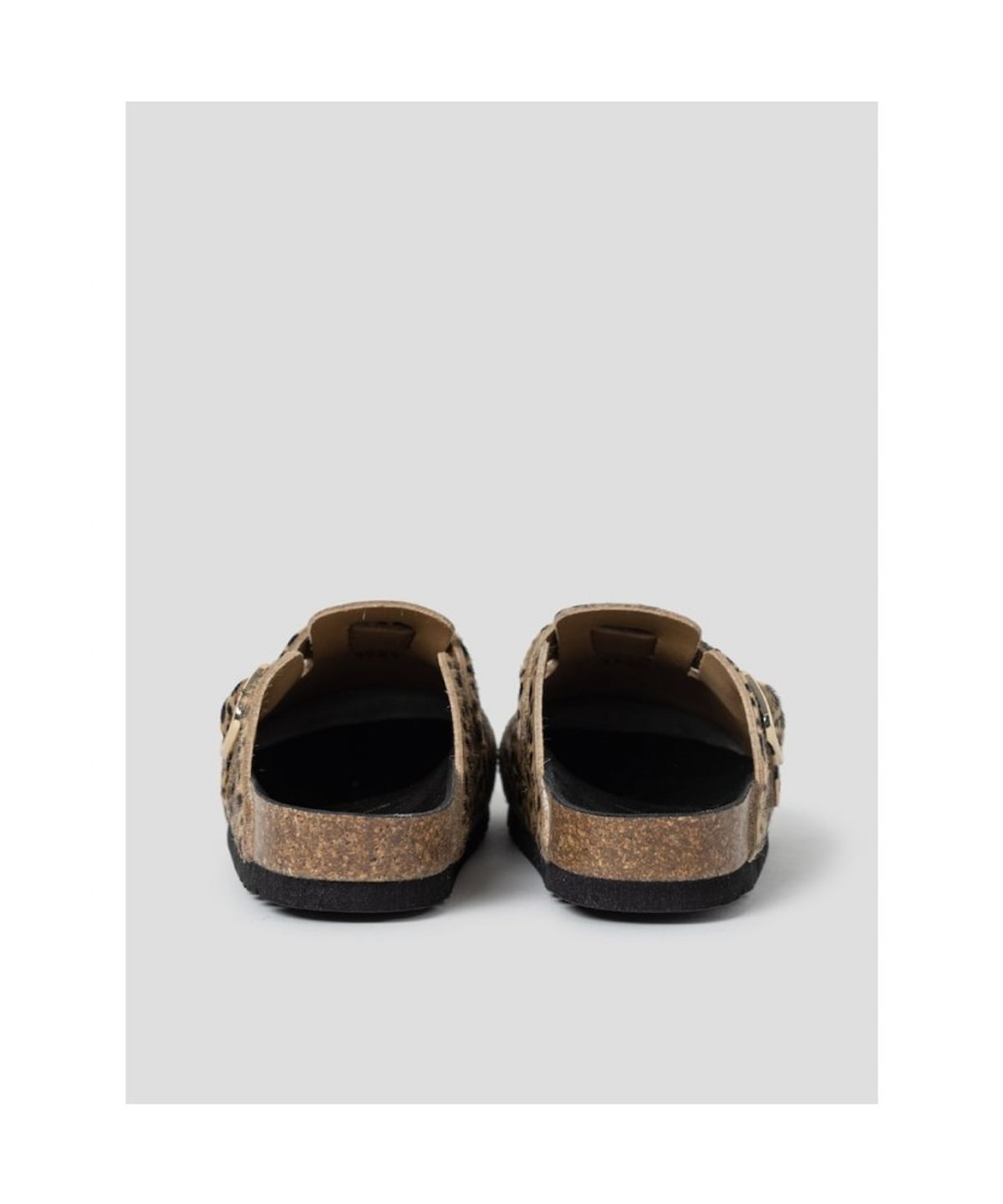 숄(SCHOLL) (WOMEN) 레오파드 코르크 크로그  브라운 (HH64K2C72D)