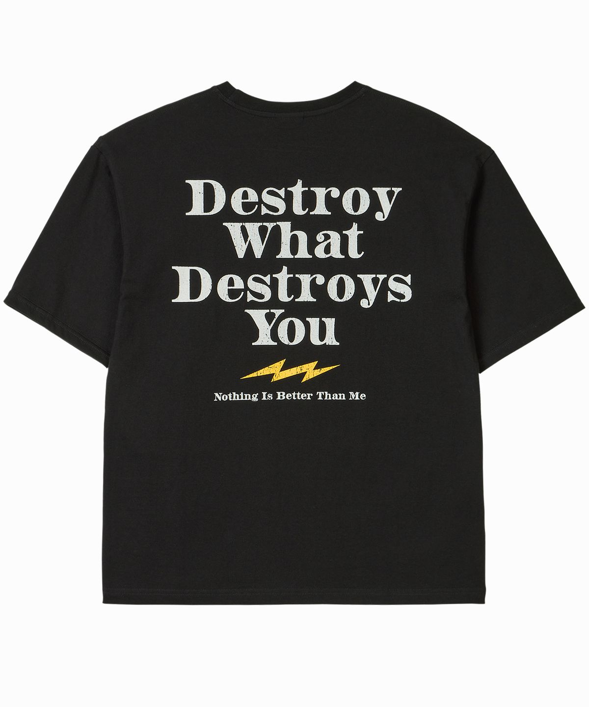 낫띵이즈베럴댄미(NOTHINGISBETTERTHANME) DESTROY TEE_black