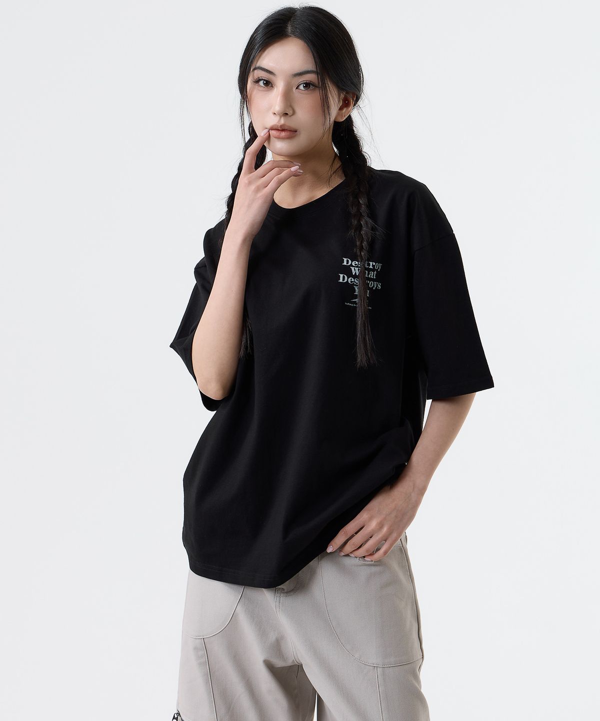 낫띵이즈베럴댄미(NOTHINGISBETTERTHANME) DESTROY TEE_black