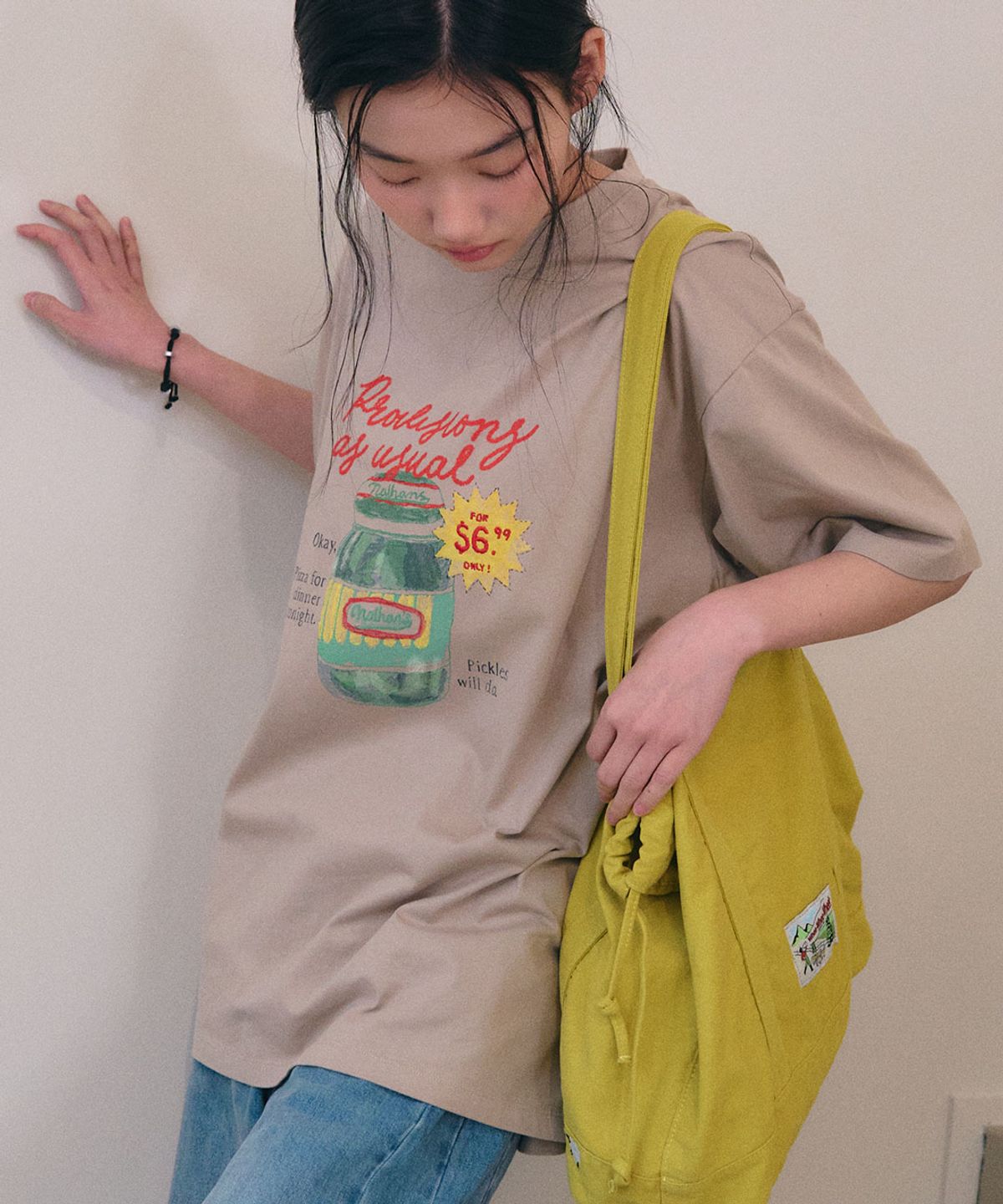 제너럴아이디어(GENERALIDEA) UNISEX 피클 그래픽 반팔 티셔츠 [3COL] / GF2UTS014