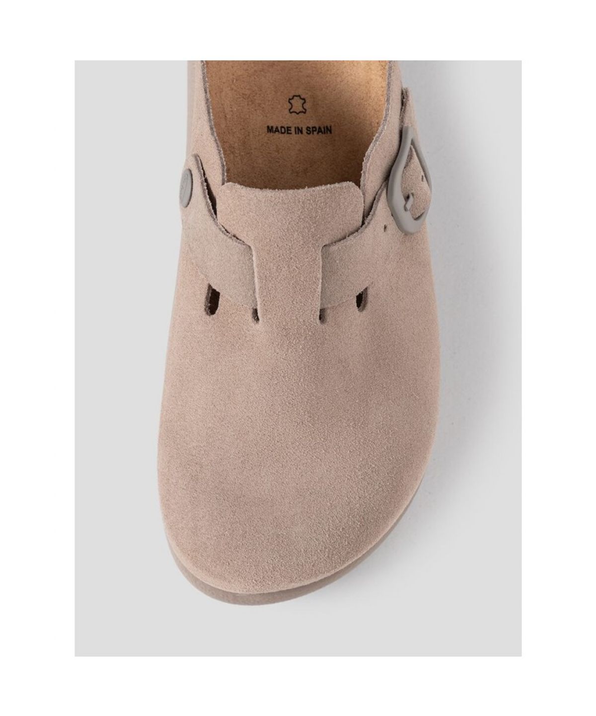숄(SCHOLL) (WOMEN) 스웨이드 청키솔 코르크 크로그  옐로이시 브라운 (HH64K2C75B)