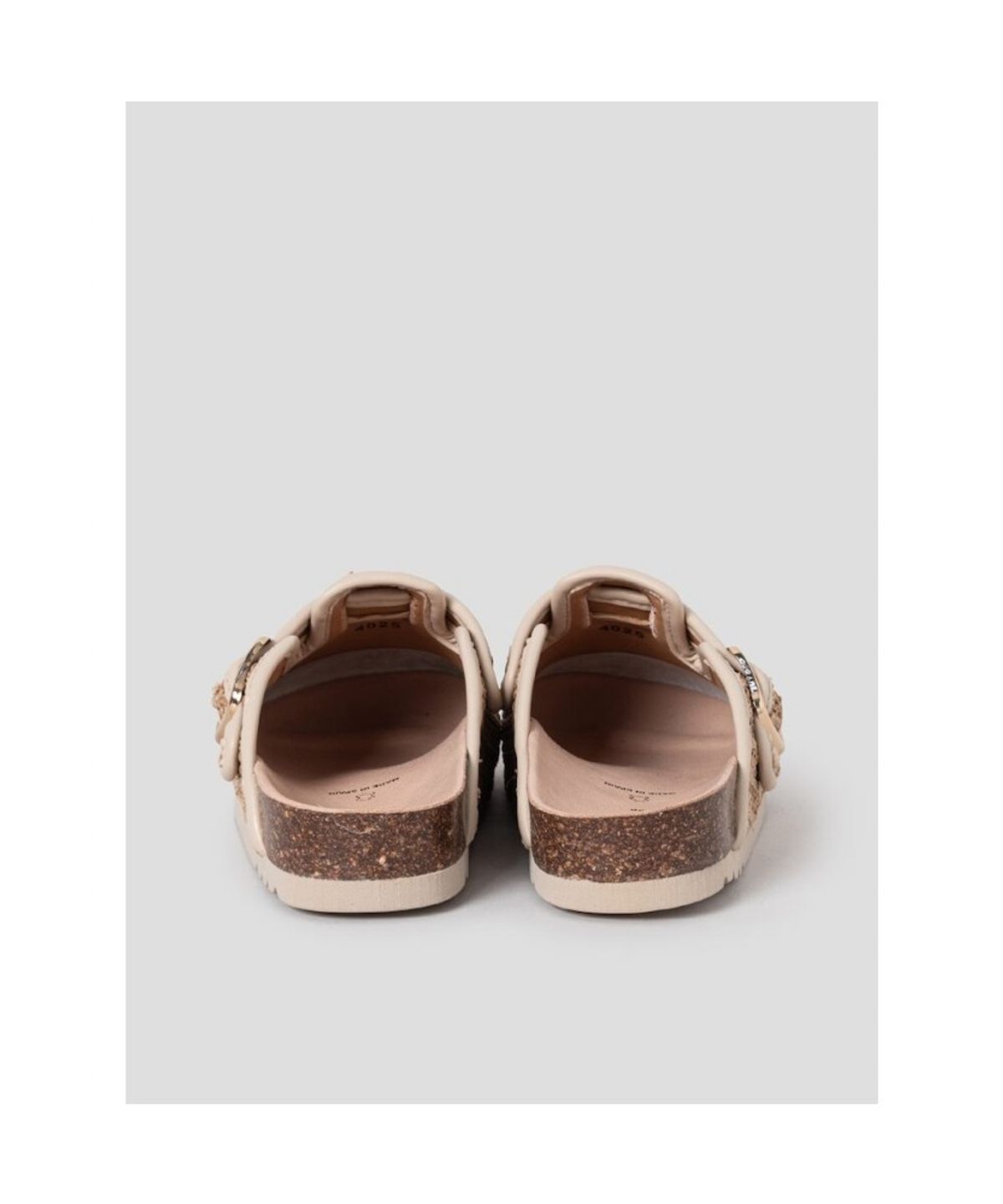 숄(SCHOLL) (WOMEN) 라피아 코르크 크로그  아이보리 (HH64K2C810)