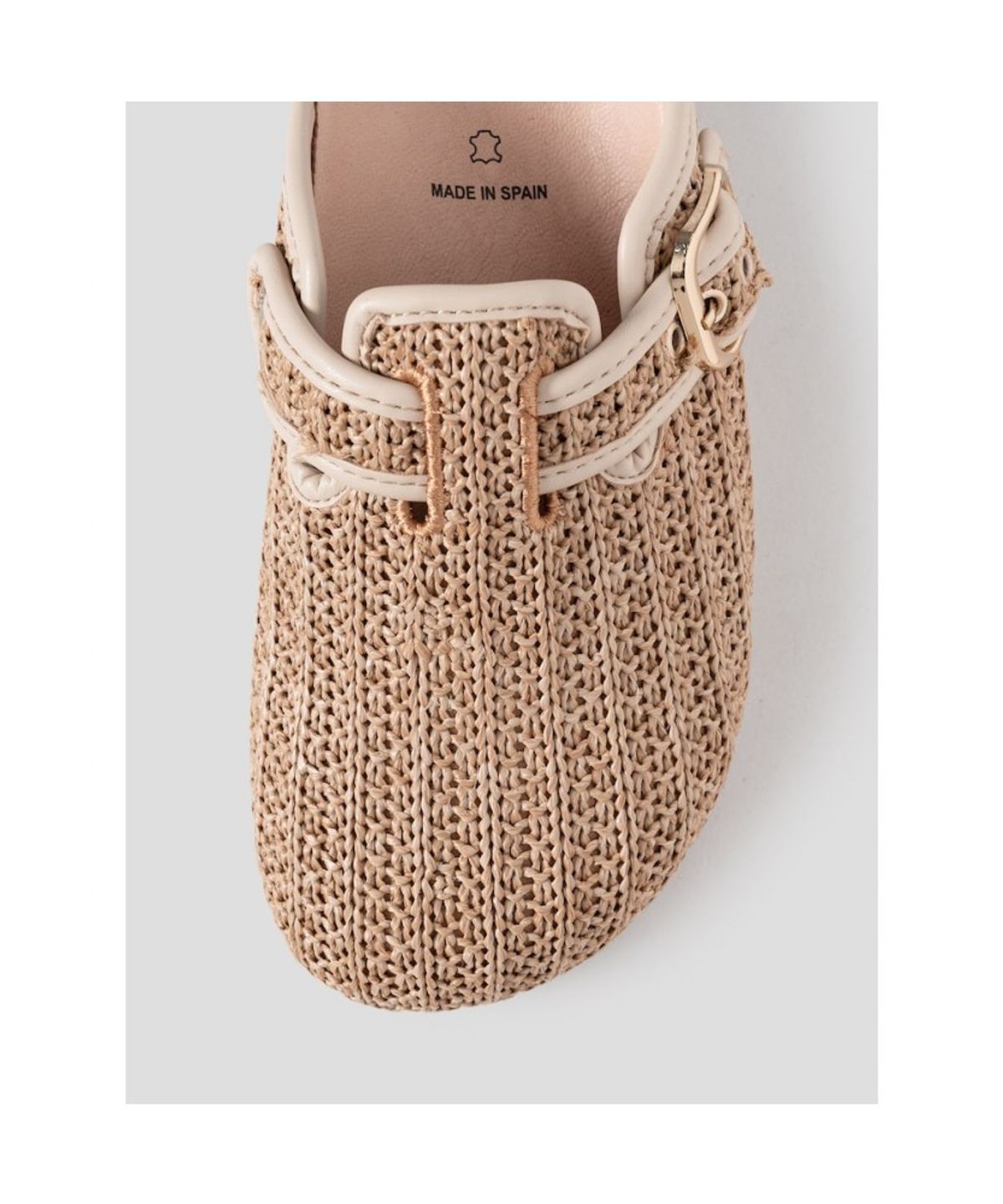 숄(SCHOLL) (WOMEN) 라피아 코르크 크로그  아이보리 (HH64K2C810)