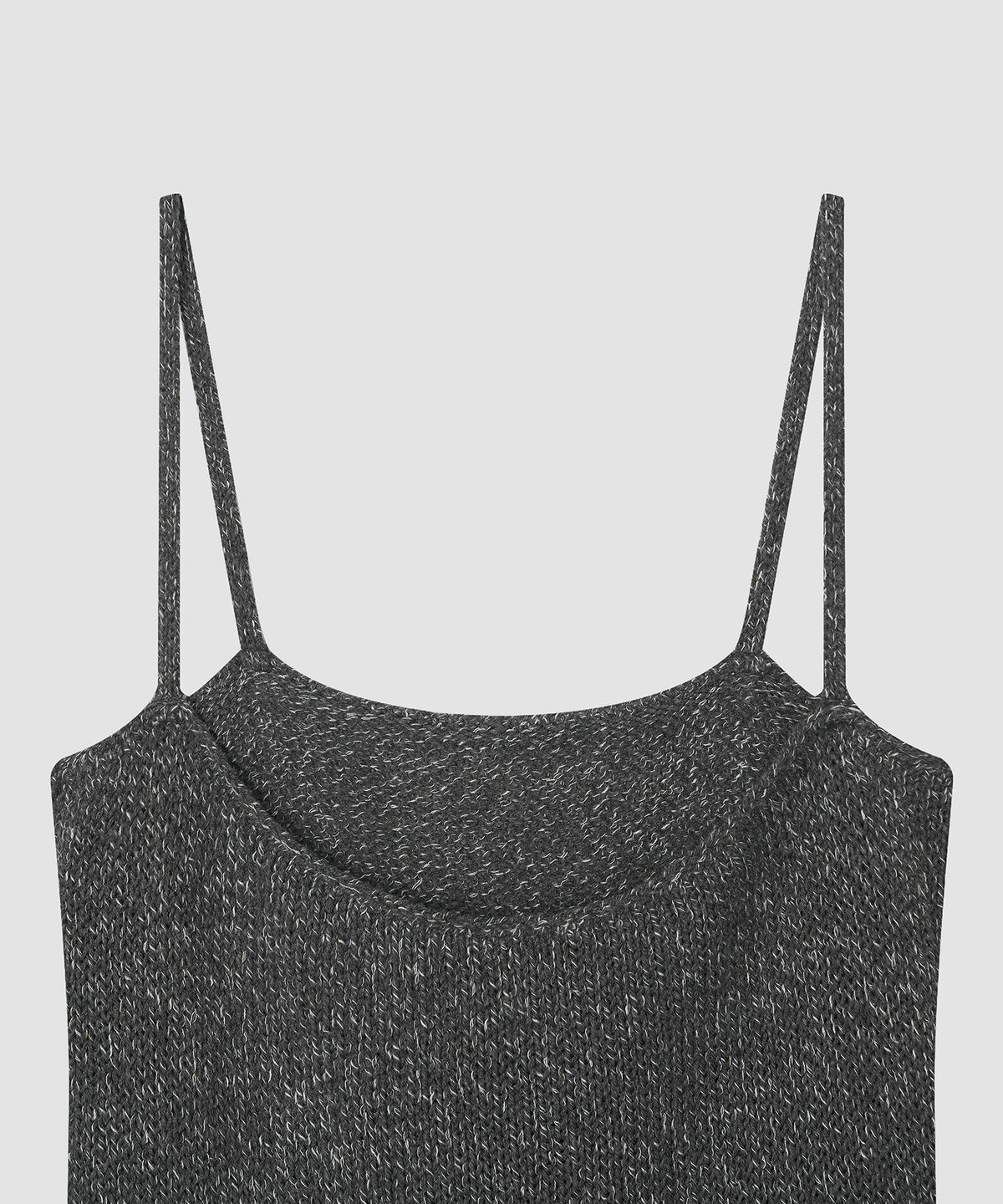 더 릴(THE LILLE) Rest Pocket Sleeveless Knit_Charcoal
