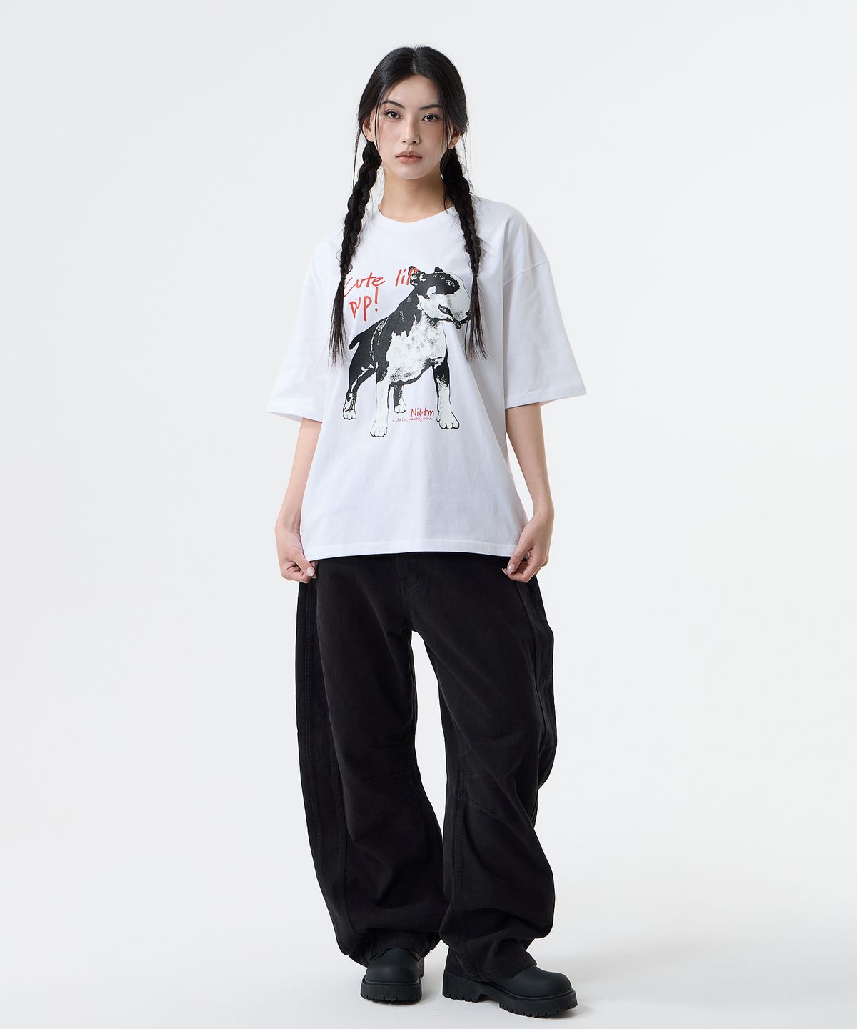 낫띵이즈베럴댄미(NOTHINGISBETTERTHANME) BULL TERRIER VINTAGE TEE_white