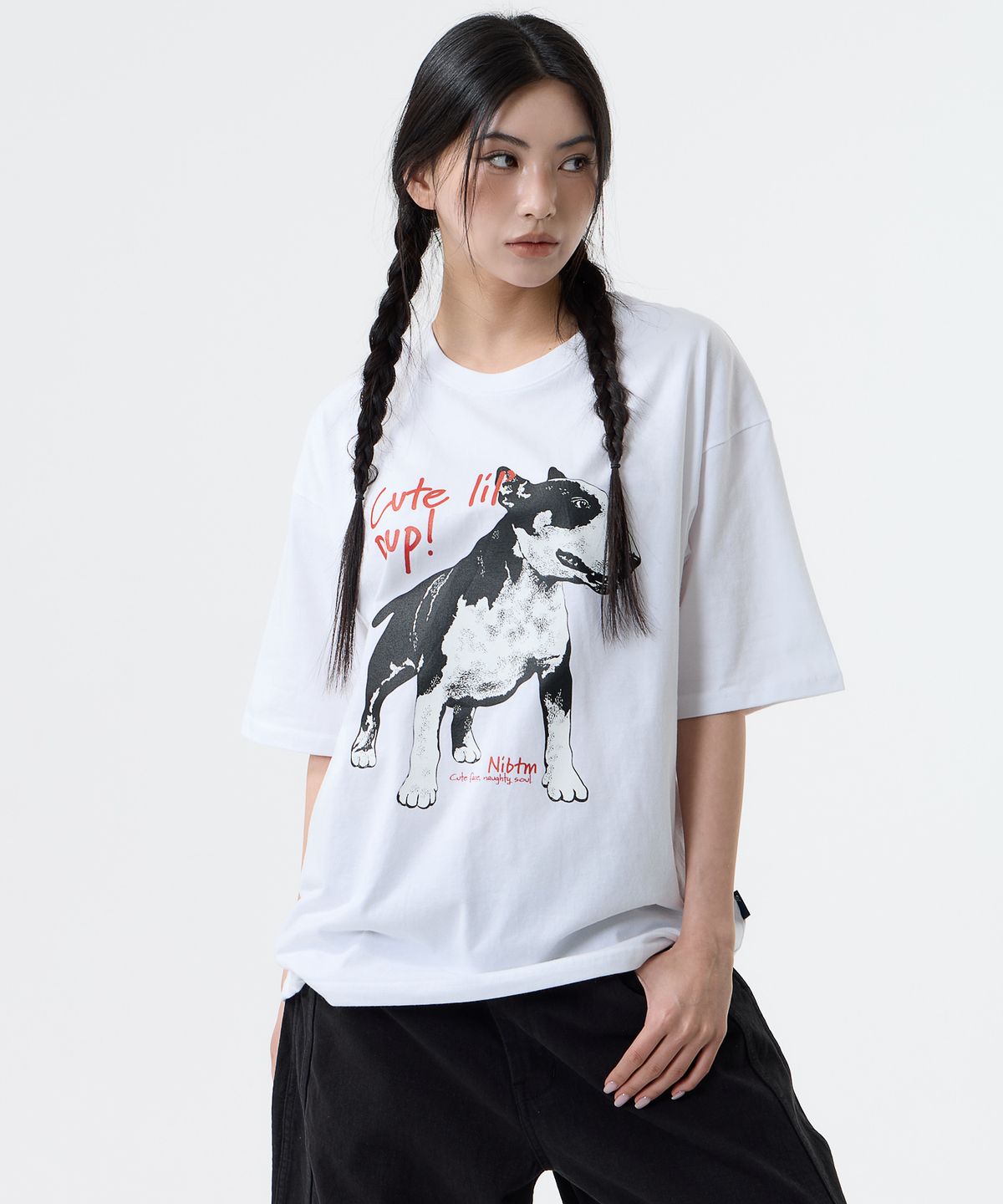 낫띵이즈베럴댄미(NOTHINGISBETTERTHANME) BULL TERRIER VINTAGE TEE_white