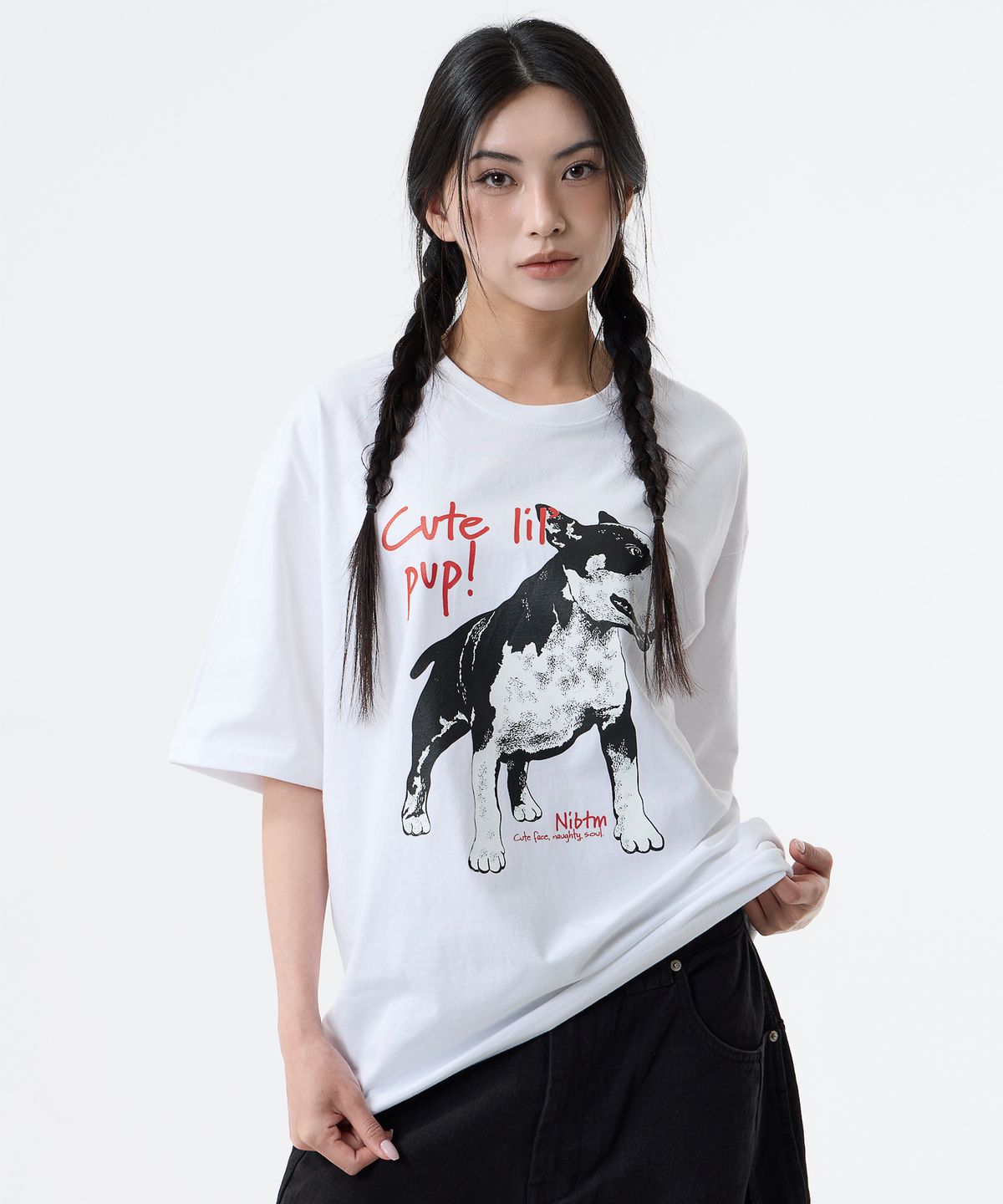 낫띵이즈베럴댄미(NOTHINGISBETTERTHANME) BULL TERRIER VINTAGE TEE_white