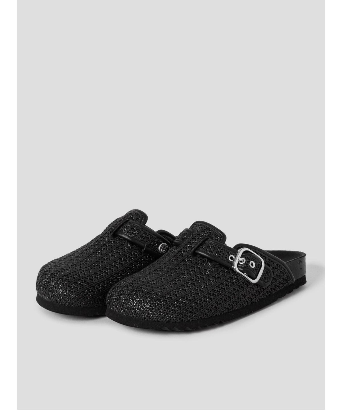 숄(SCHOLL) (WOMEN) 라피아 코르크 크로그  애쉬 (HH64K2C814)
