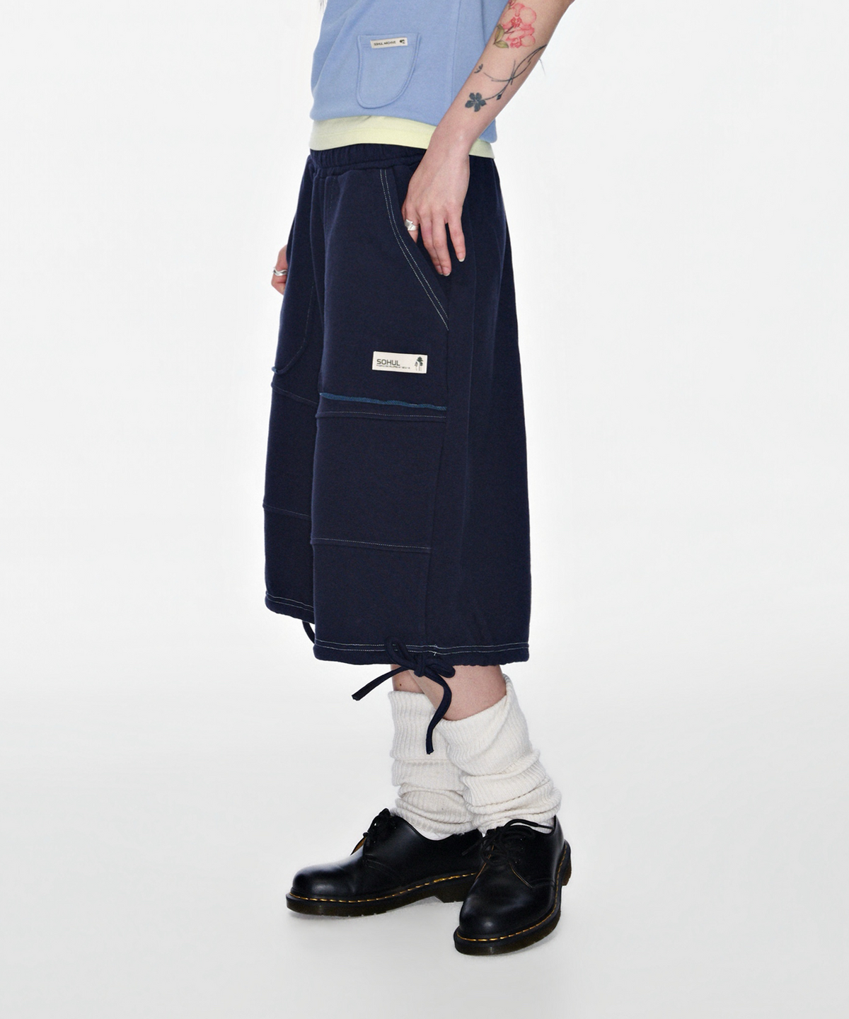 소흘(SOHUL) Panel Shorts (네이비)