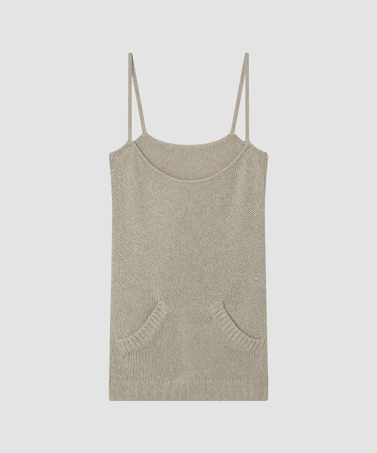 더 릴(THE LILLE) Rest Pocket Sleeveless Knit_Beige