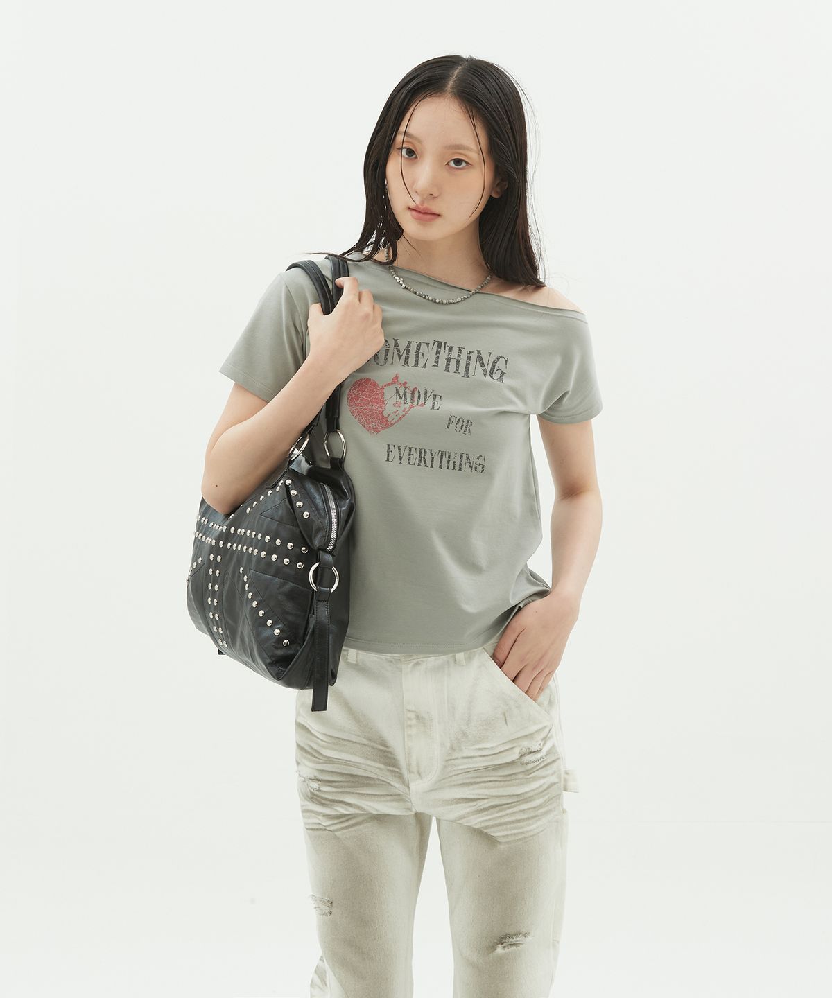 데프가먼츠(DEFGARMENTS) METAL STUD TOTE BAG [3COLOR]