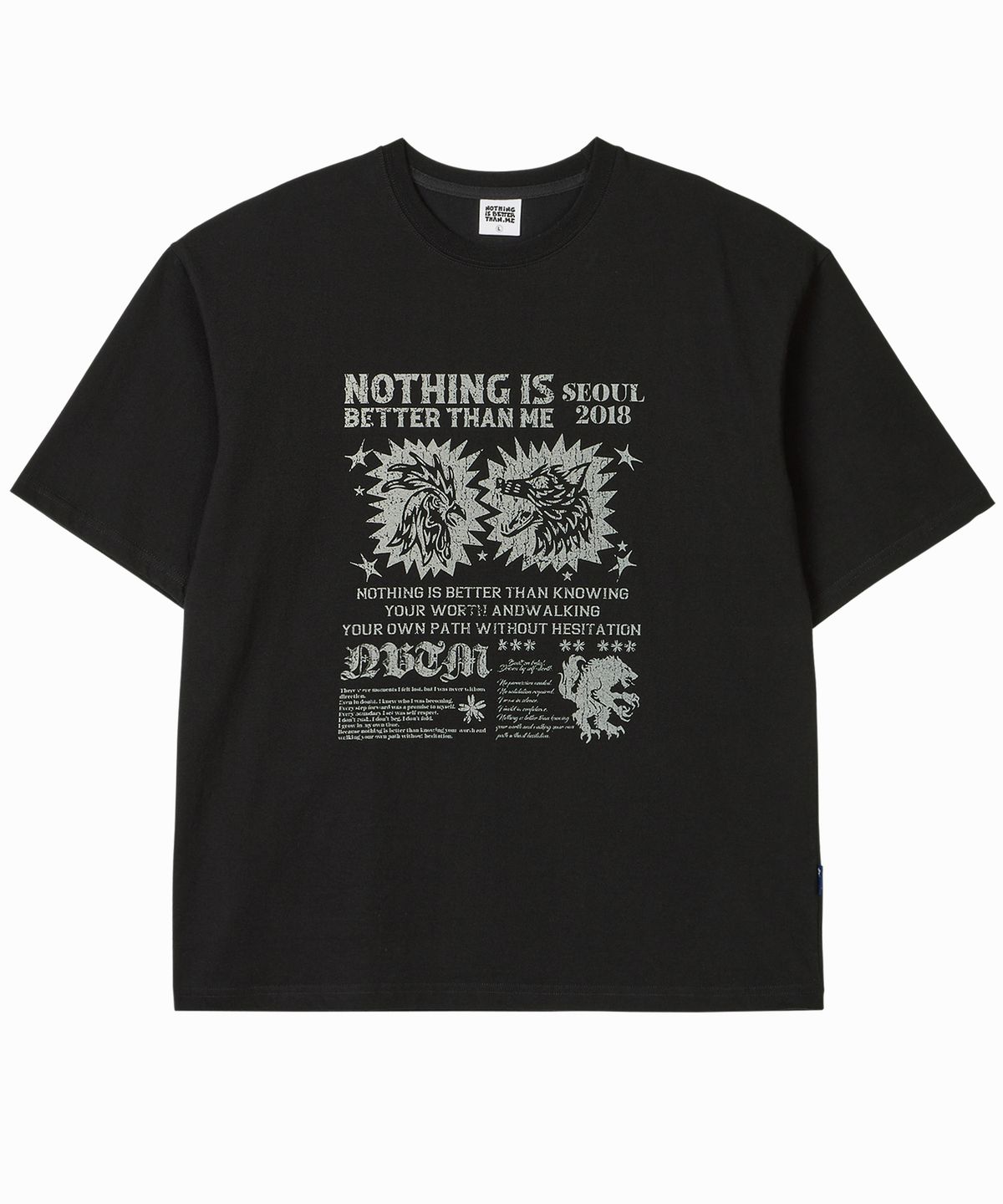 낫띵이즈베럴댄미(NOTHINGISBETTERTHANME) RETRO GRAPHIC TEE_black