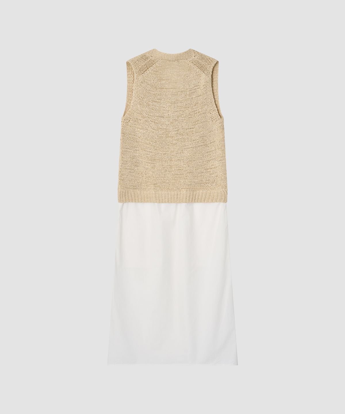 더 릴(THE LILLE) Bryn Knit Vest One-piece_Beige