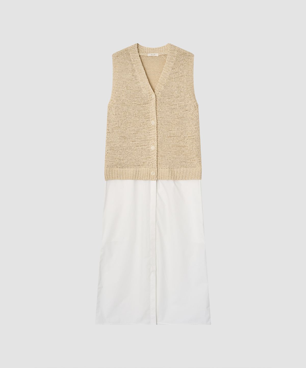 더 릴(THE LILLE) Bryn Knit Vest One-piece_Beige