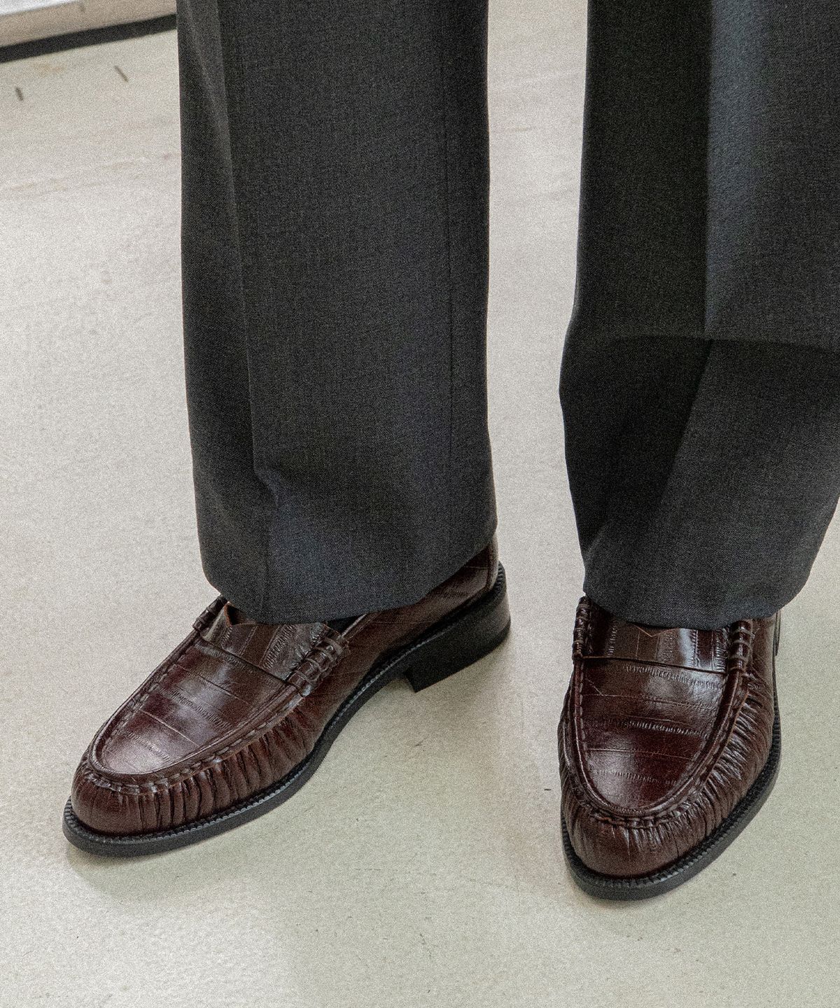 올클래식(ALLCLASSIC) ALC4411 시메르 셔링 로퍼_brown eel