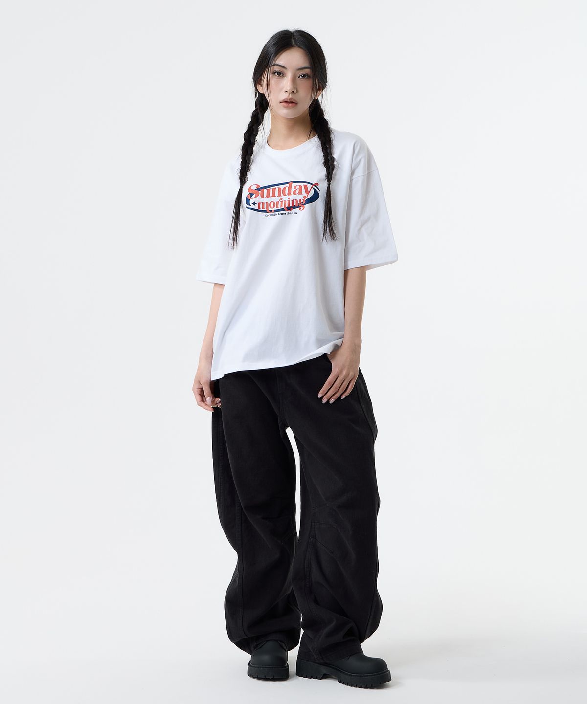 낫띵이즈베럴댄미(NOTHINGISBETTERTHANME) SUNDAY MORNING TEE_white