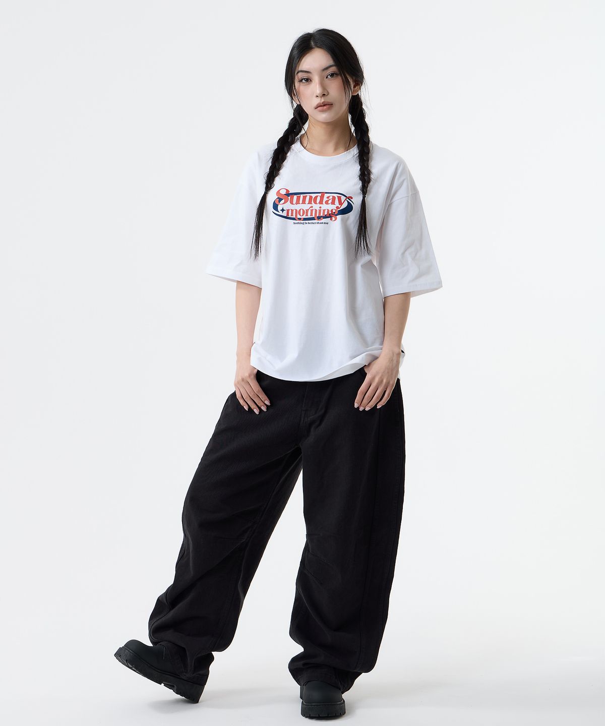 낫띵이즈베럴댄미(NOTHINGISBETTERTHANME) SUNDAY MORNING TEE_white