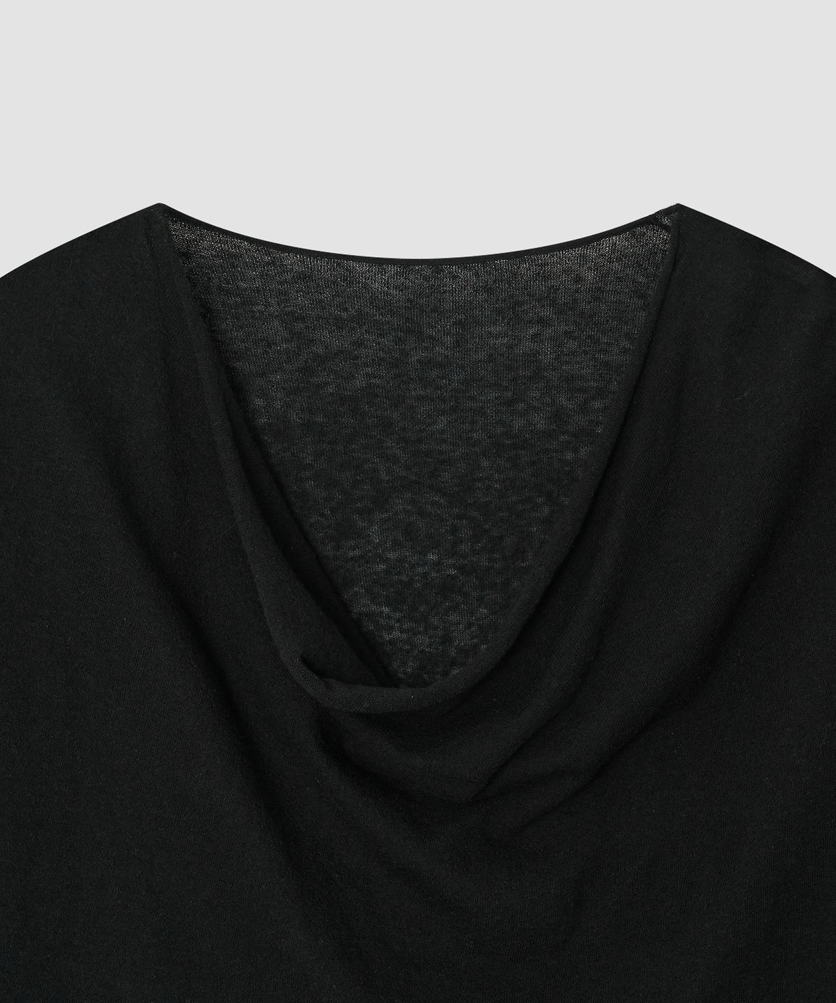 더 릴(THE LILLE) Low Drape Summer Knit_Black