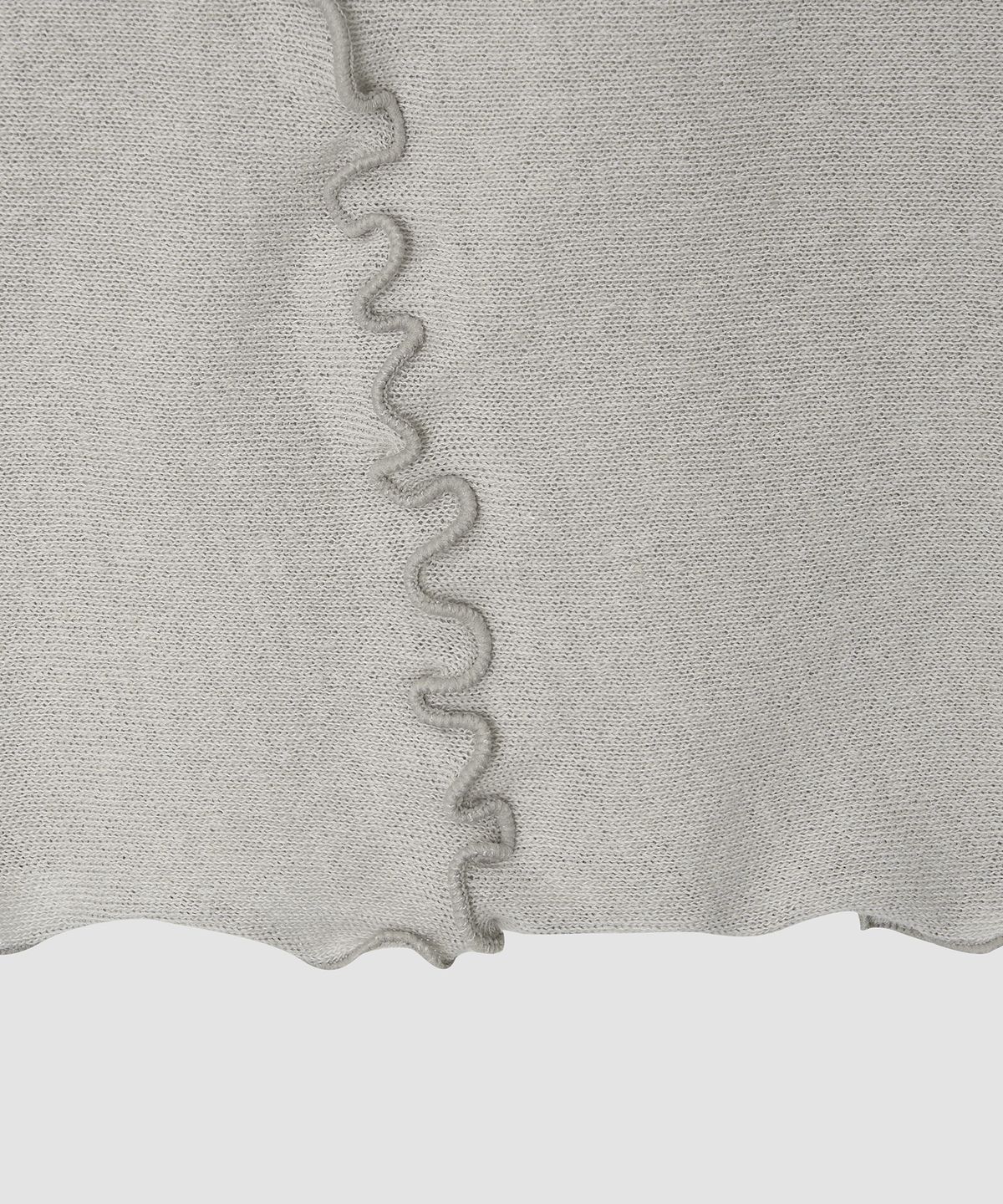 더 릴(THE LILLE) Letter Line Knit Skirt_Light Gray