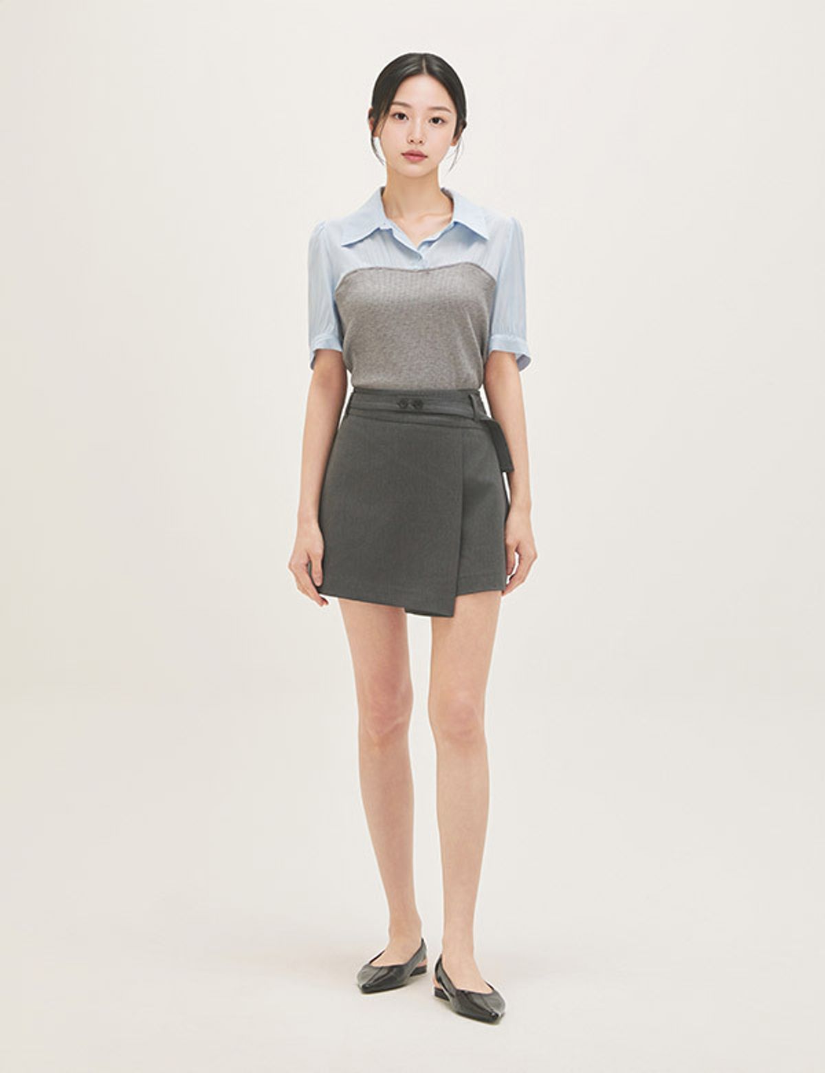 로엠(ROEM) 벨티드 랩 치마바지 RMTWG25RT1