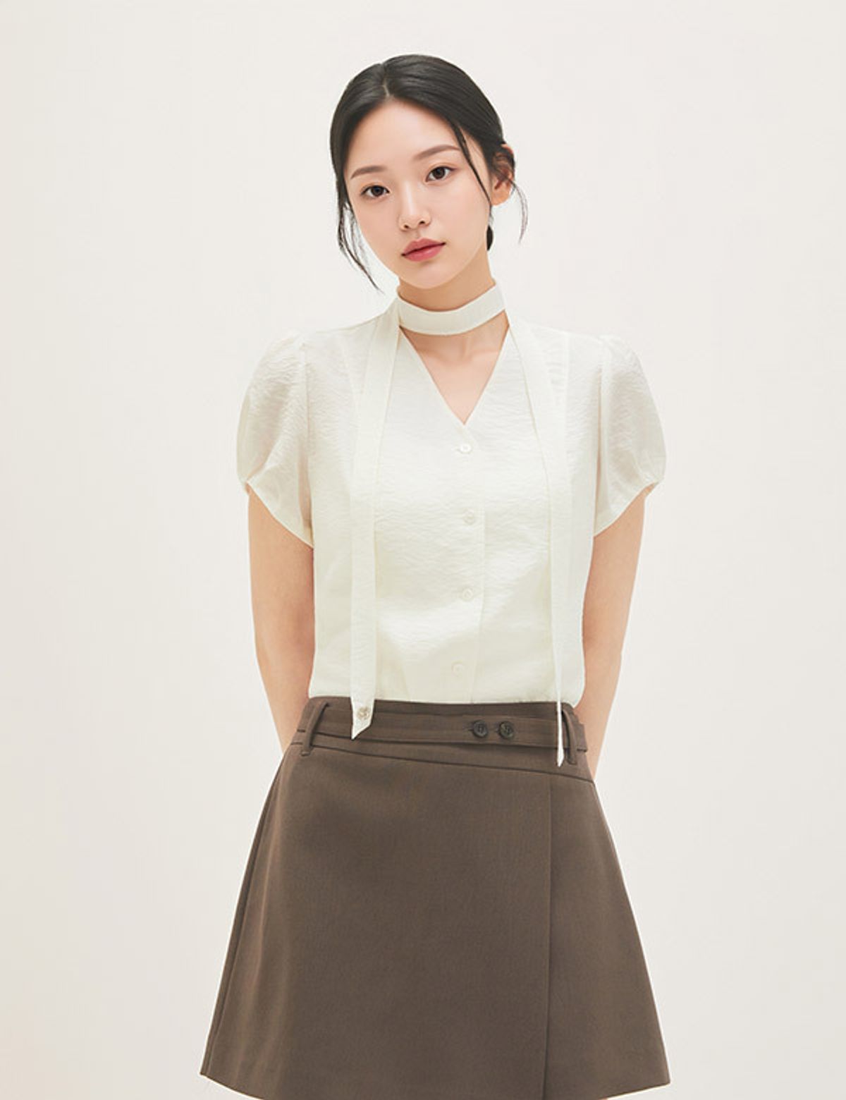 로엠(ROEM) 벨티드 랩 치마바지 RMTWG25RT1