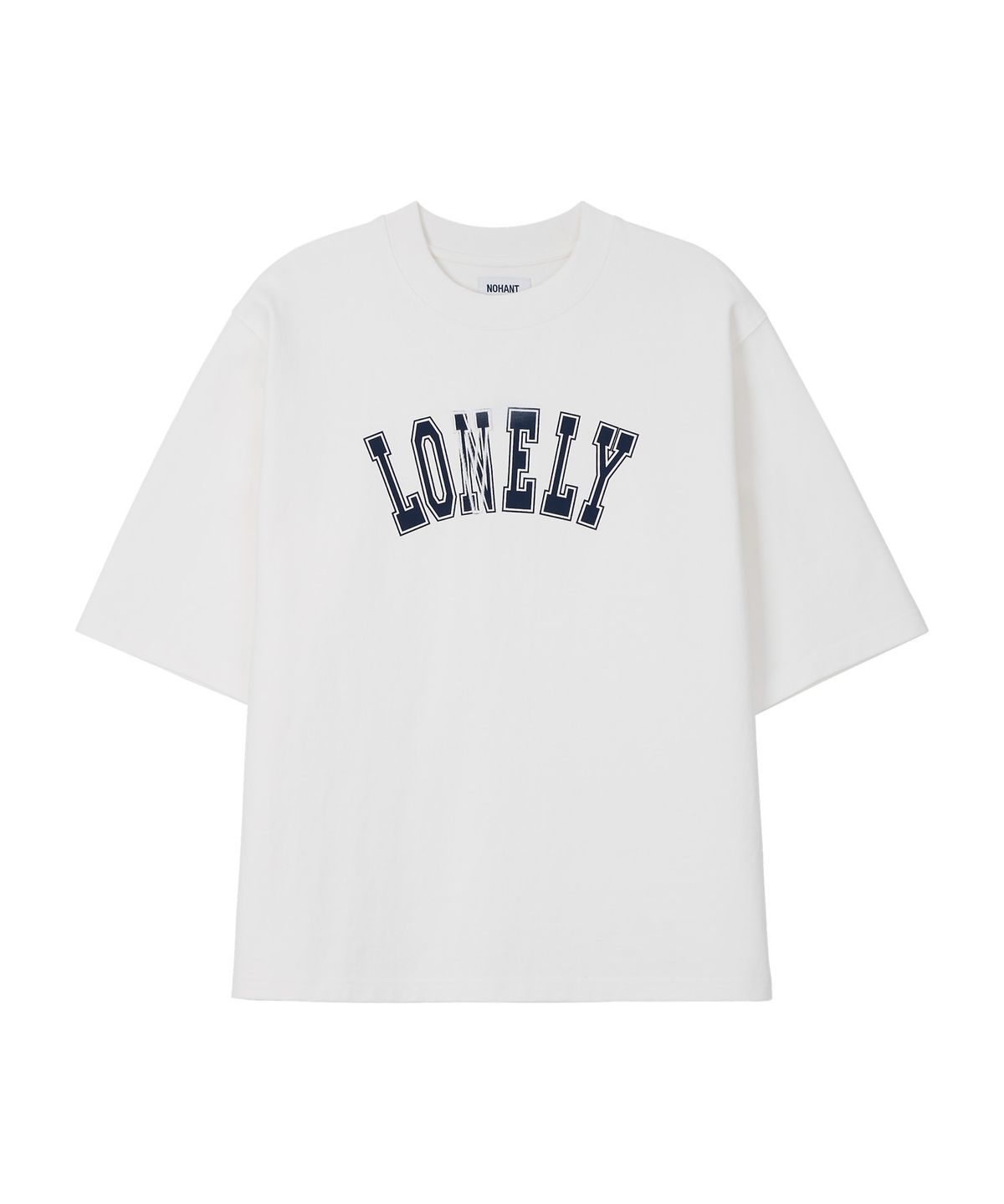 노앙(NOHANT) LONELY/LOVELY STRUCTURED T-SHIRT WHITE