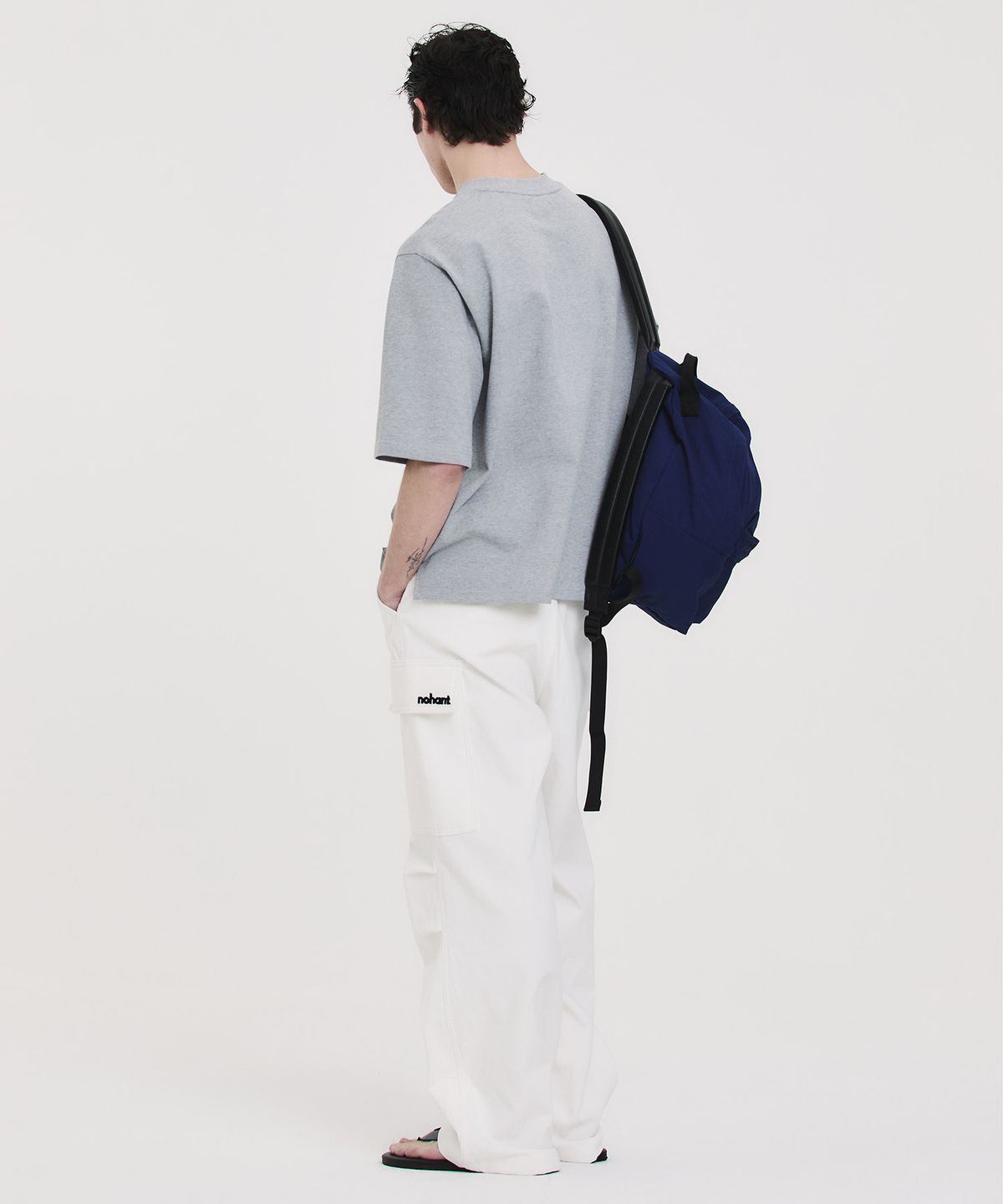 노앙(NOHANT) LONELY/LOVELY STRUCTURED T-SHIRT GRAY