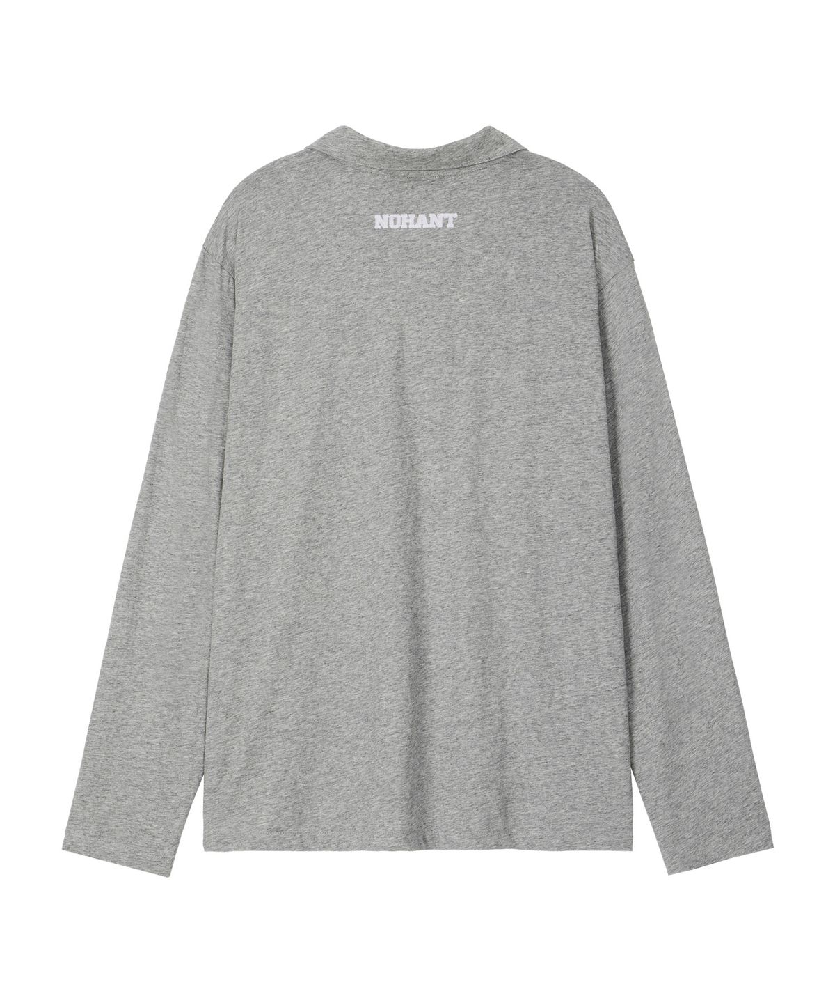 노앙(NOHANT) RELAXED LONG-SLEEVE POLO GRAY